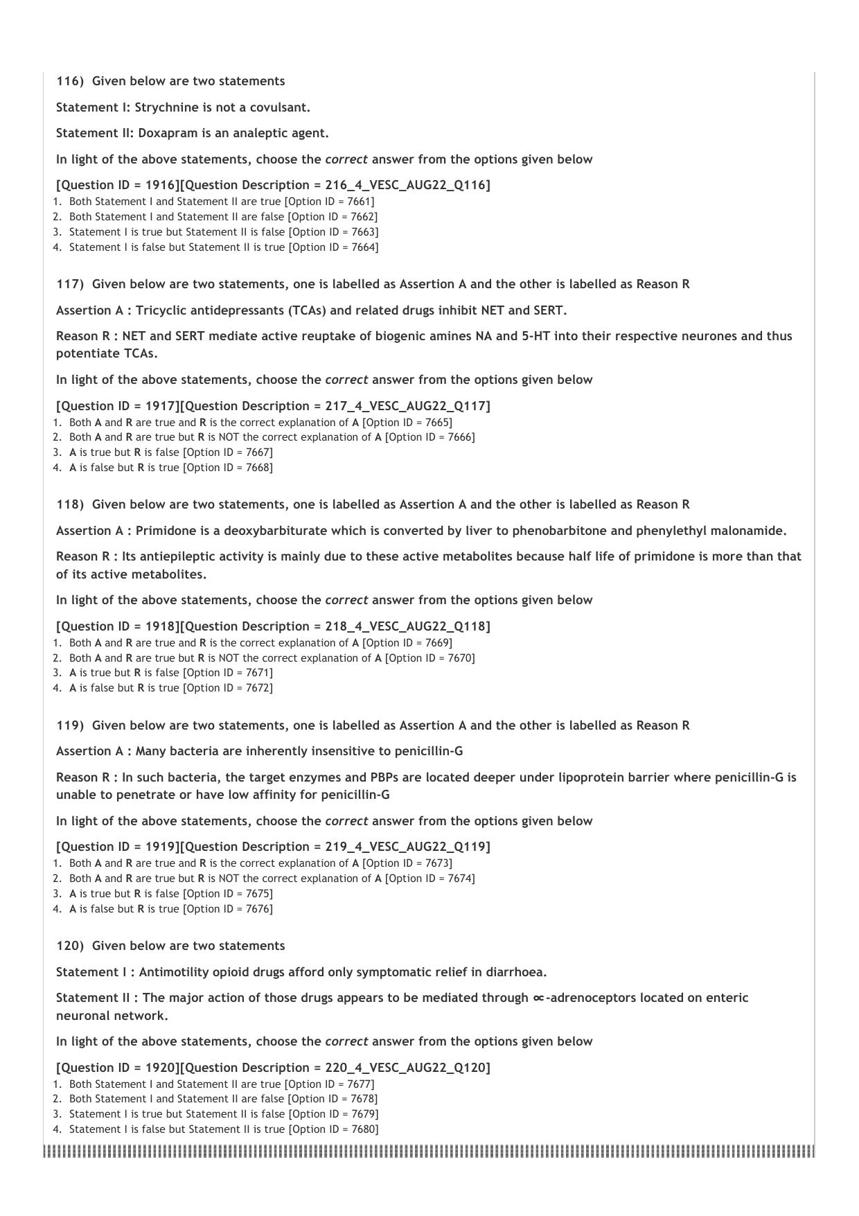 ICAR AIEEA PG 2022 VETERINARY SCIENCE Question Paper - Page 24