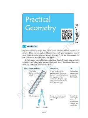NCERT Book for Class 6 Maths: Chapter 14-Practical Geometry