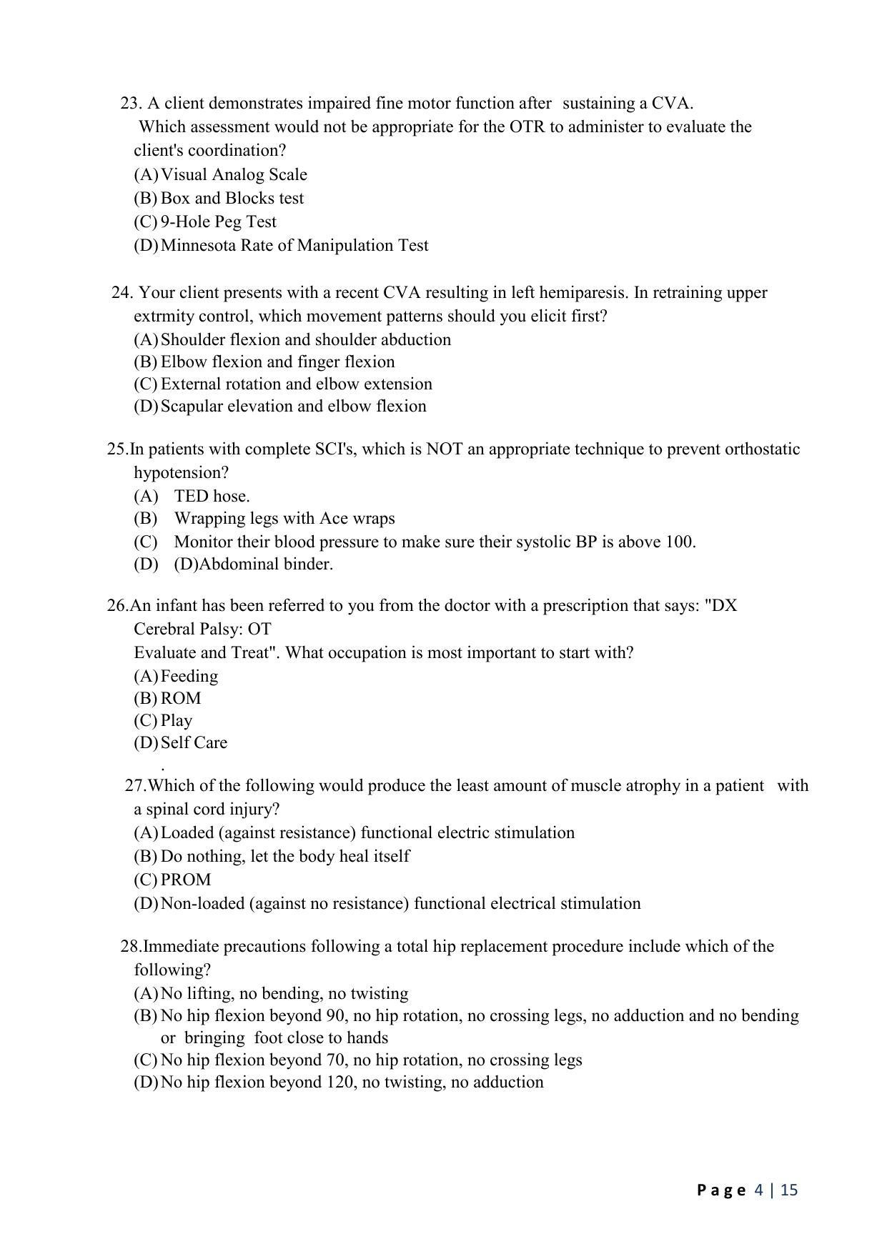 WB JEMAS (PG) MPO 2024 Question Paper - Page 6