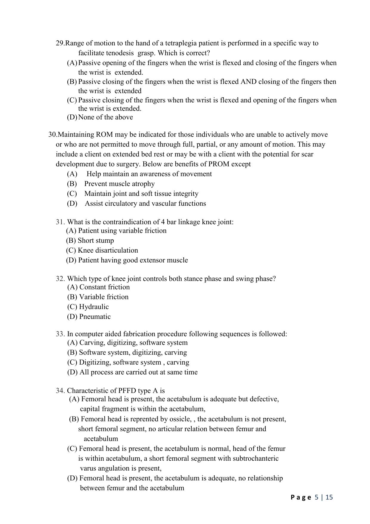 WB JEMAS (PG) MPO 2024 Question Paper - Page 7