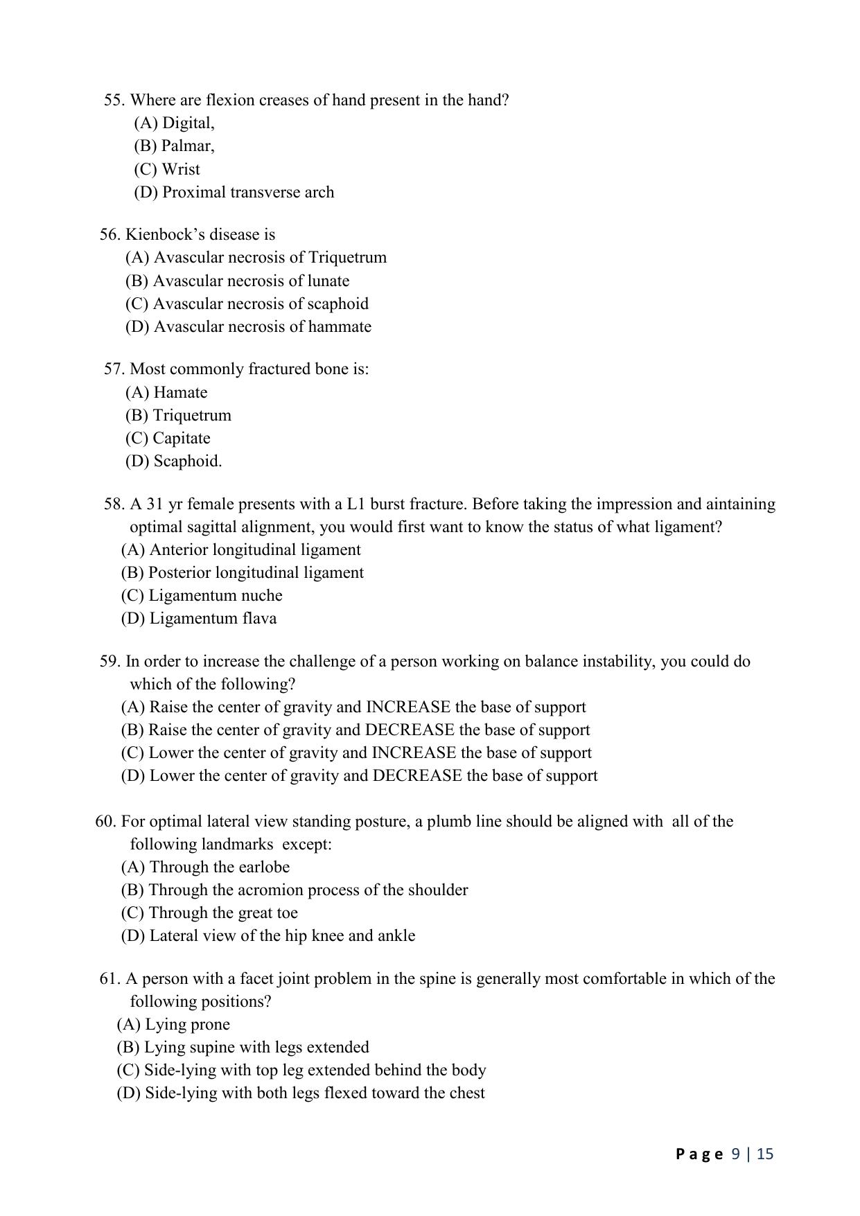 WB JEMAS (PG) MPO 2024 Question Paper - Page 11