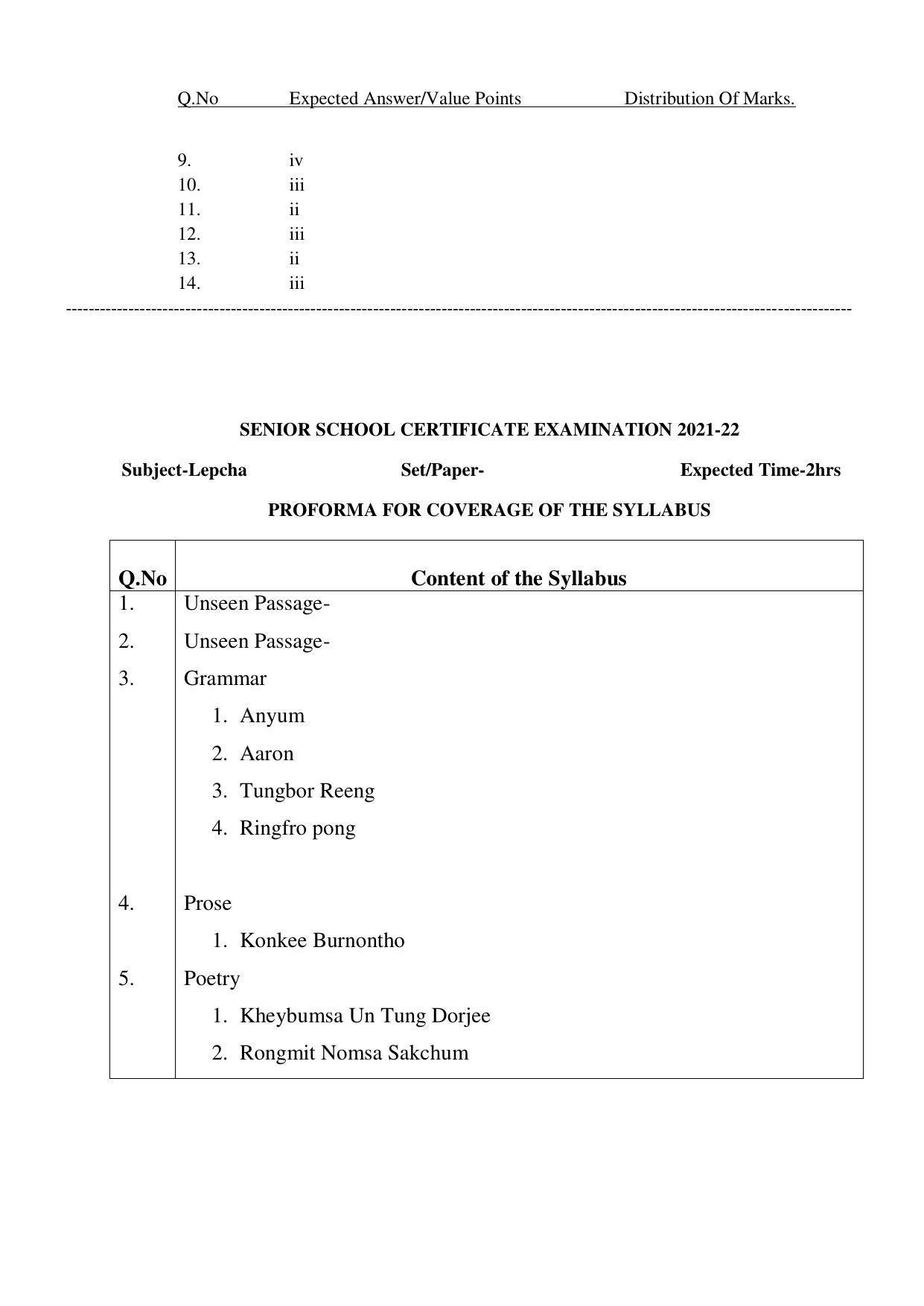 CBSE Class 12 Lepcha Marking Scheme and Solutions 2021-22 - Page 2