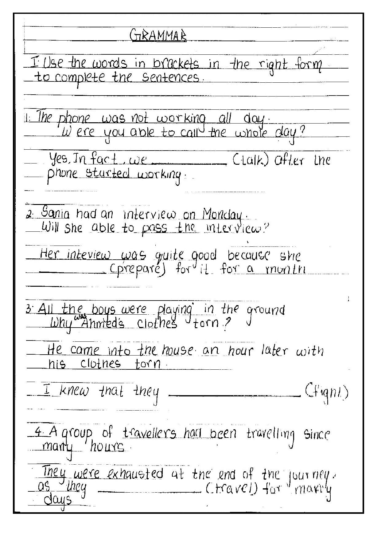 Worksheet for Class 5 English Robinhood and Little John Assignment - Page 4