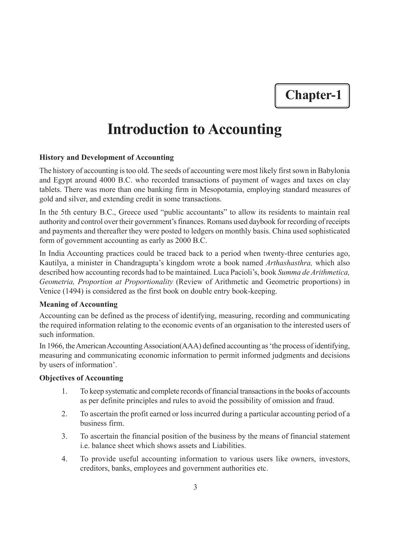 Tripura Board Class 11 Accountency Part-I & II English Version Workbooks - Page 7