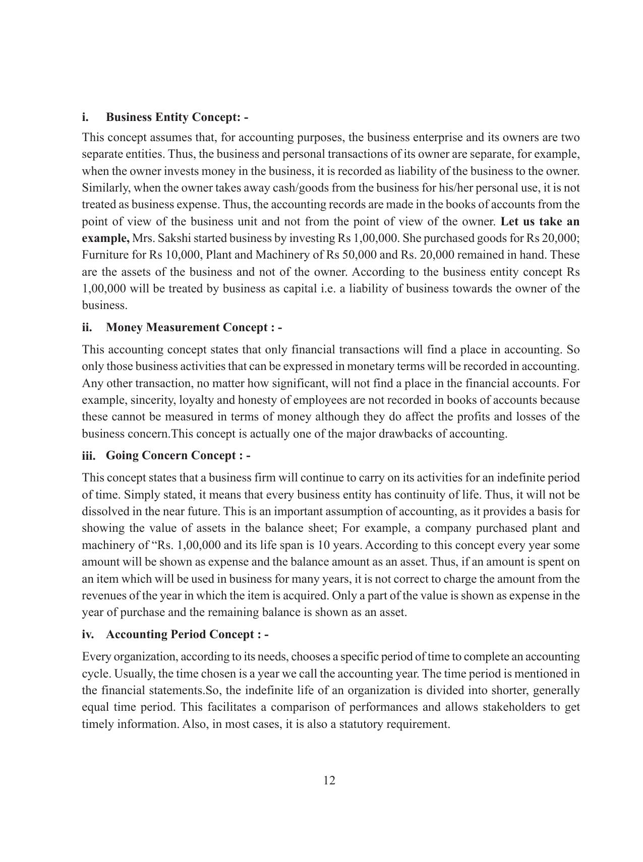 Tripura Board Class 11 Accountency Part-I & II English Version Workbooks - Page 16