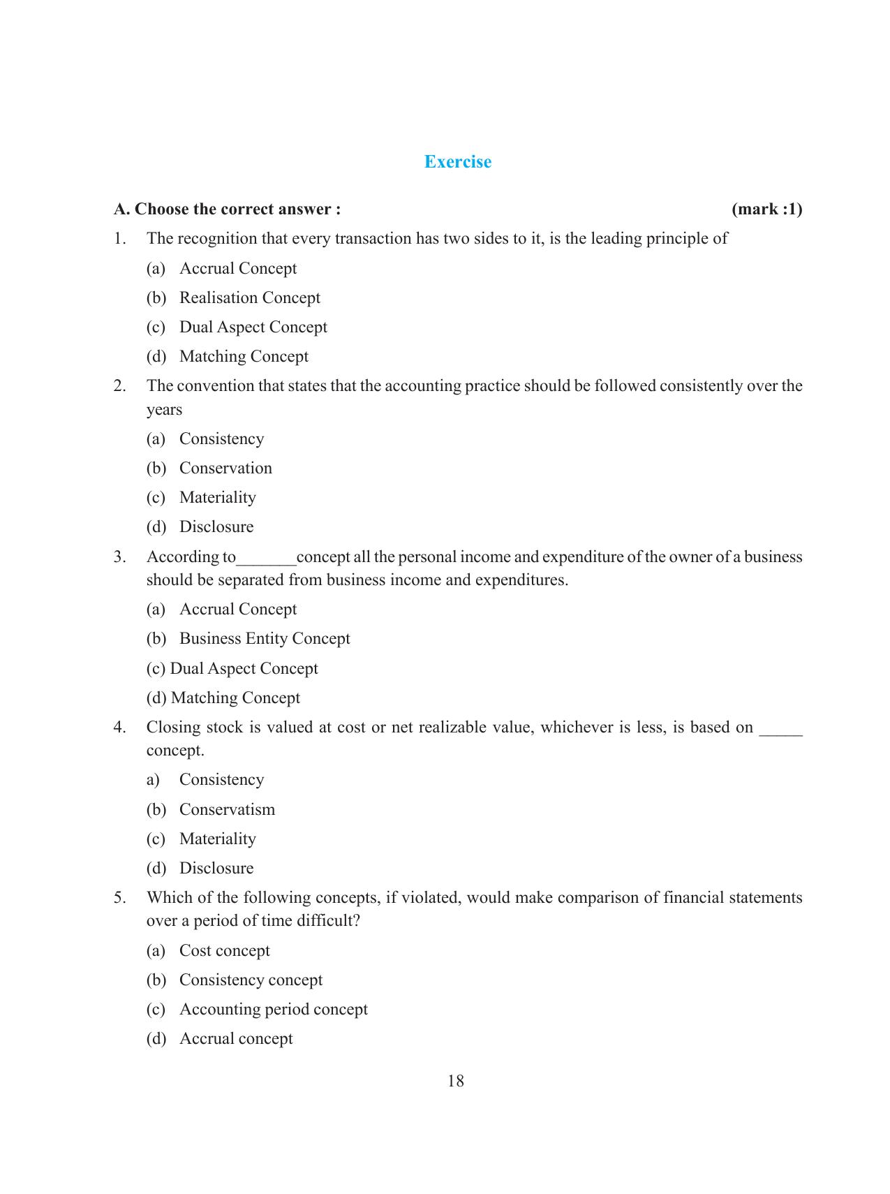 Tripura Board Class 11 Accountency Part-I & II English Version Workbooks - Page 22