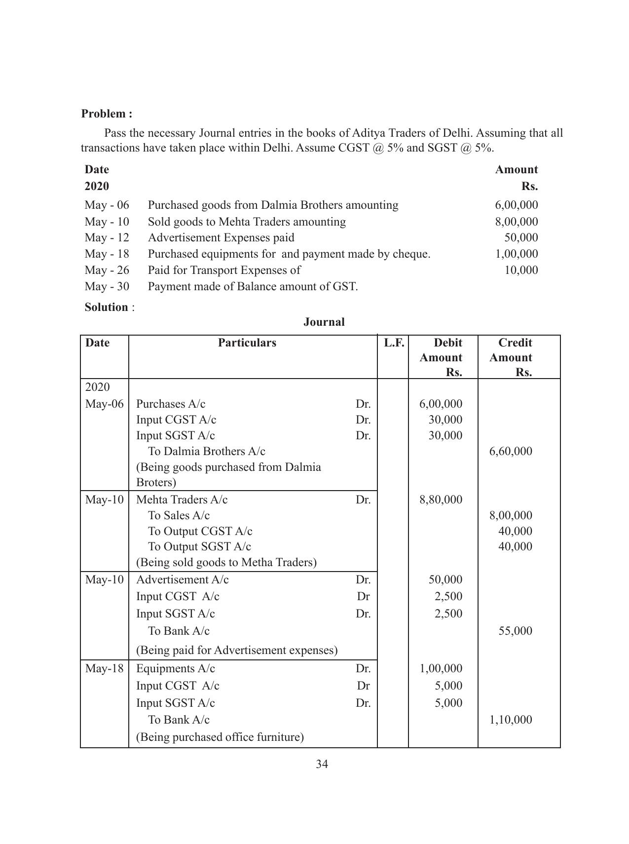Tripura Board Class 11 Accountency Part-I & II English Version Workbooks - Page 38