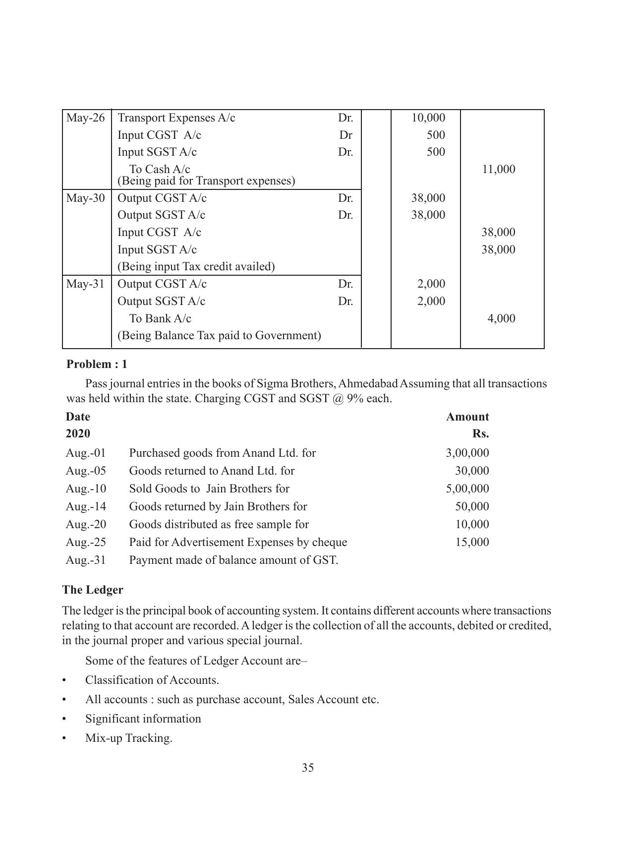Tripura Board Class 11 Accountency Part-I & II English Version Workbooks - Page 39