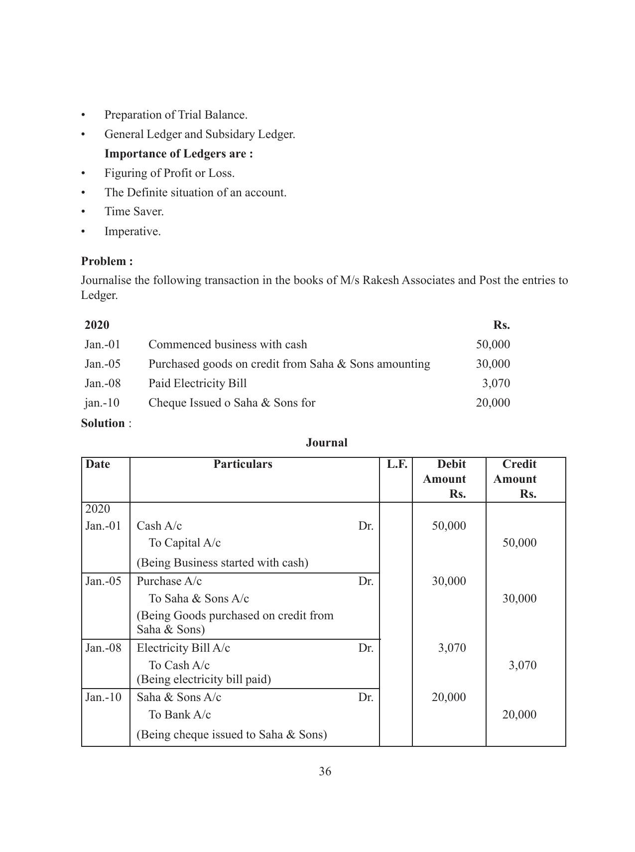 Tripura Board Class 11 Accountency Part-I & II English Version Workbooks - Page 40