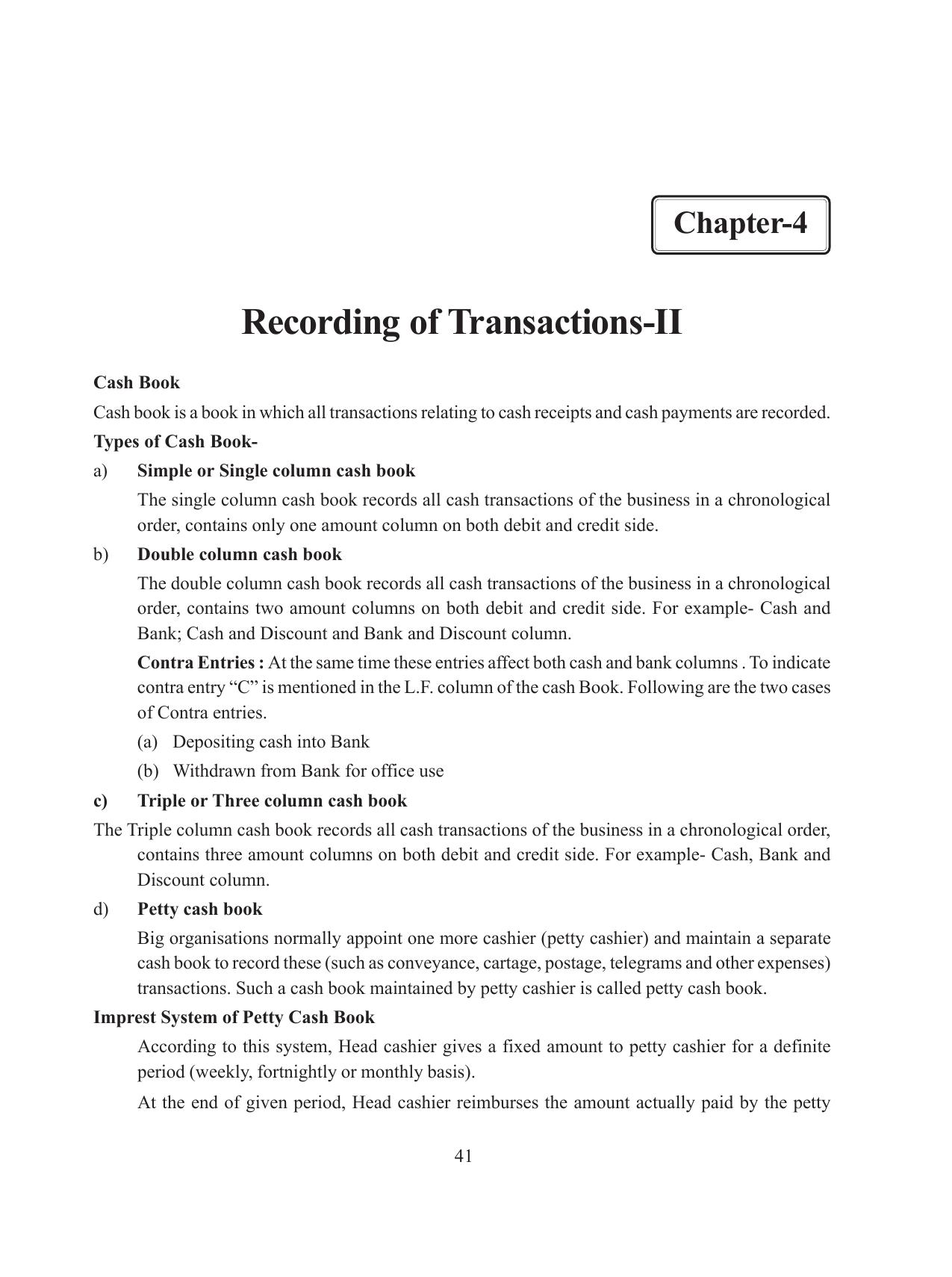 Tripura Board Class 11 Accountency Part-I & II English Version Workbooks - Page 45