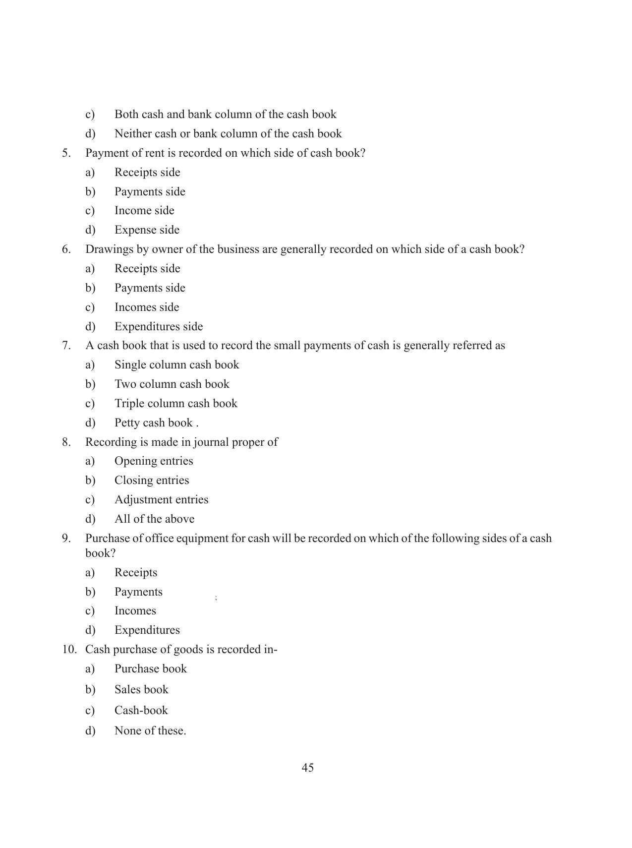 Tripura Board Class 11 Accountency Part-I & II English Version Workbooks - Page 49