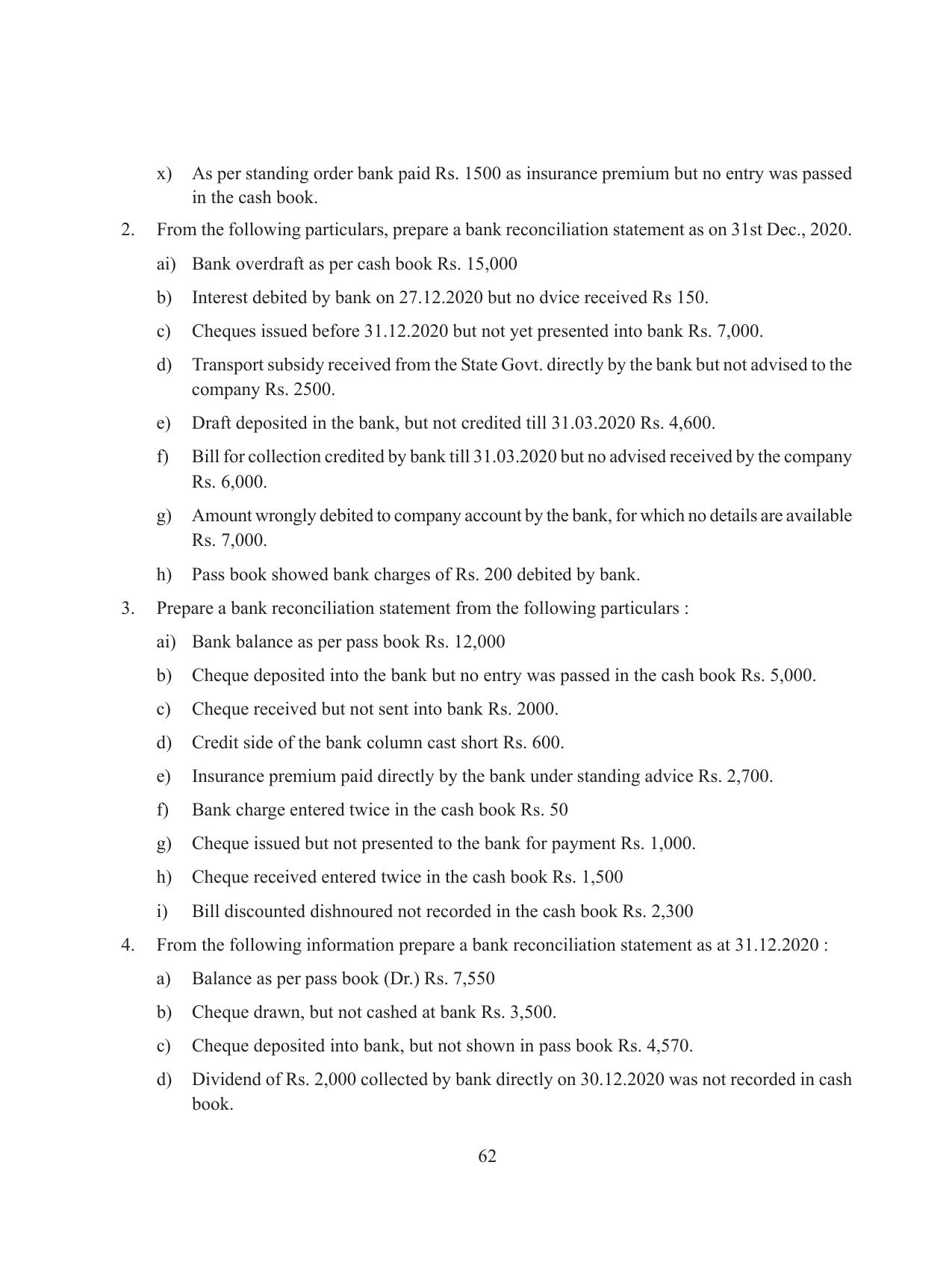 Tripura Board Class 11 Accountency Part-I & II English Version Workbooks - Page 66