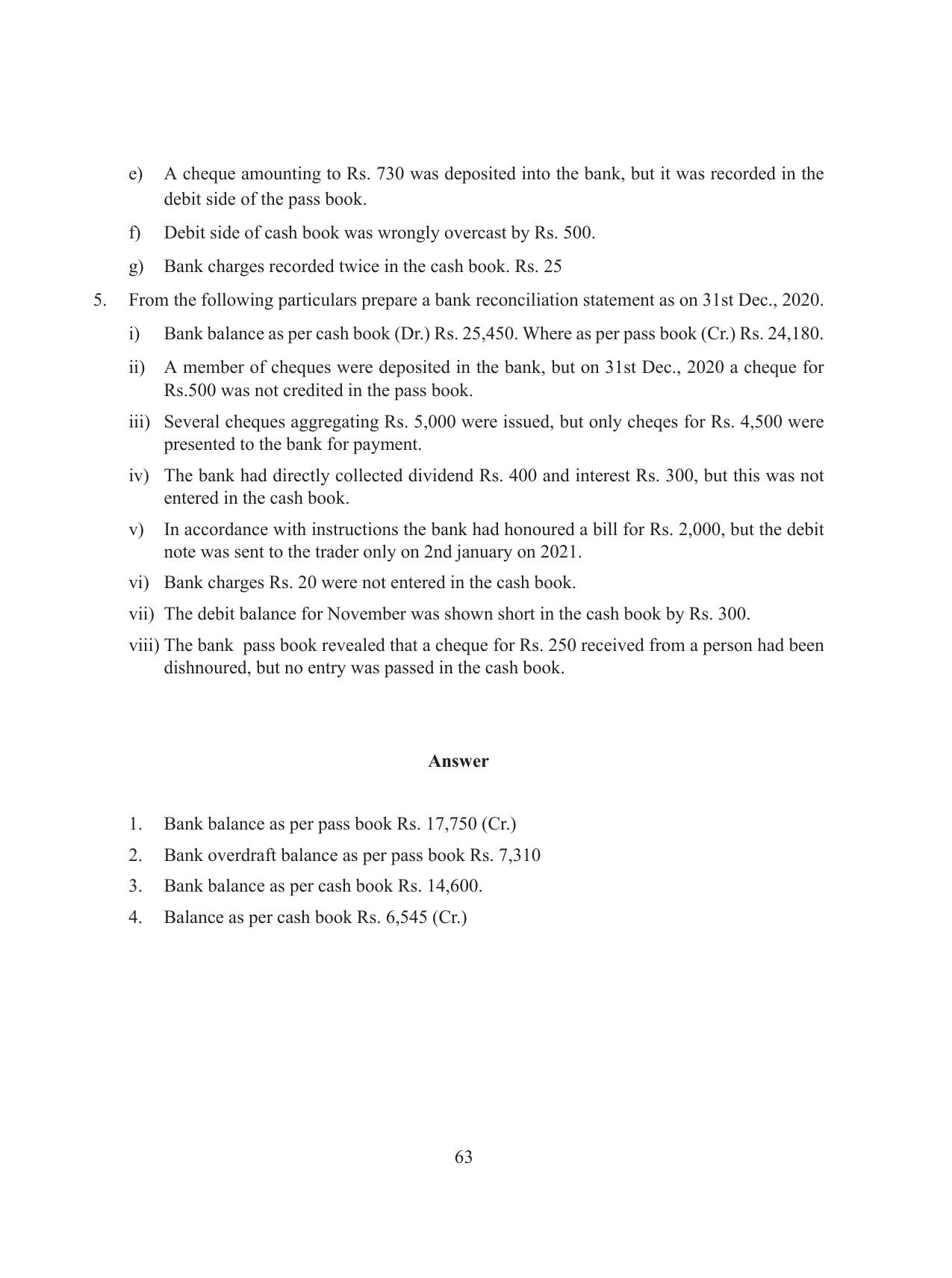 Tripura Board Class 11 Accountency Part-I & II English Version Workbooks - Page 67