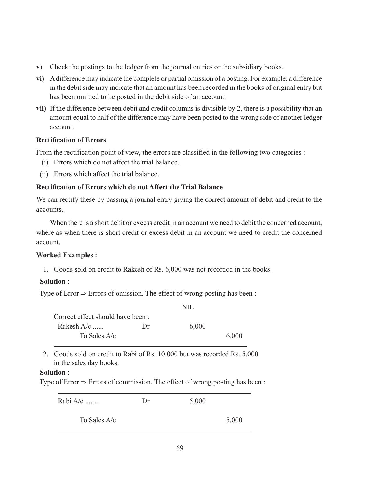 Tripura Board Class 11 Accountency Part-I & II English Version Workbooks - Page 73