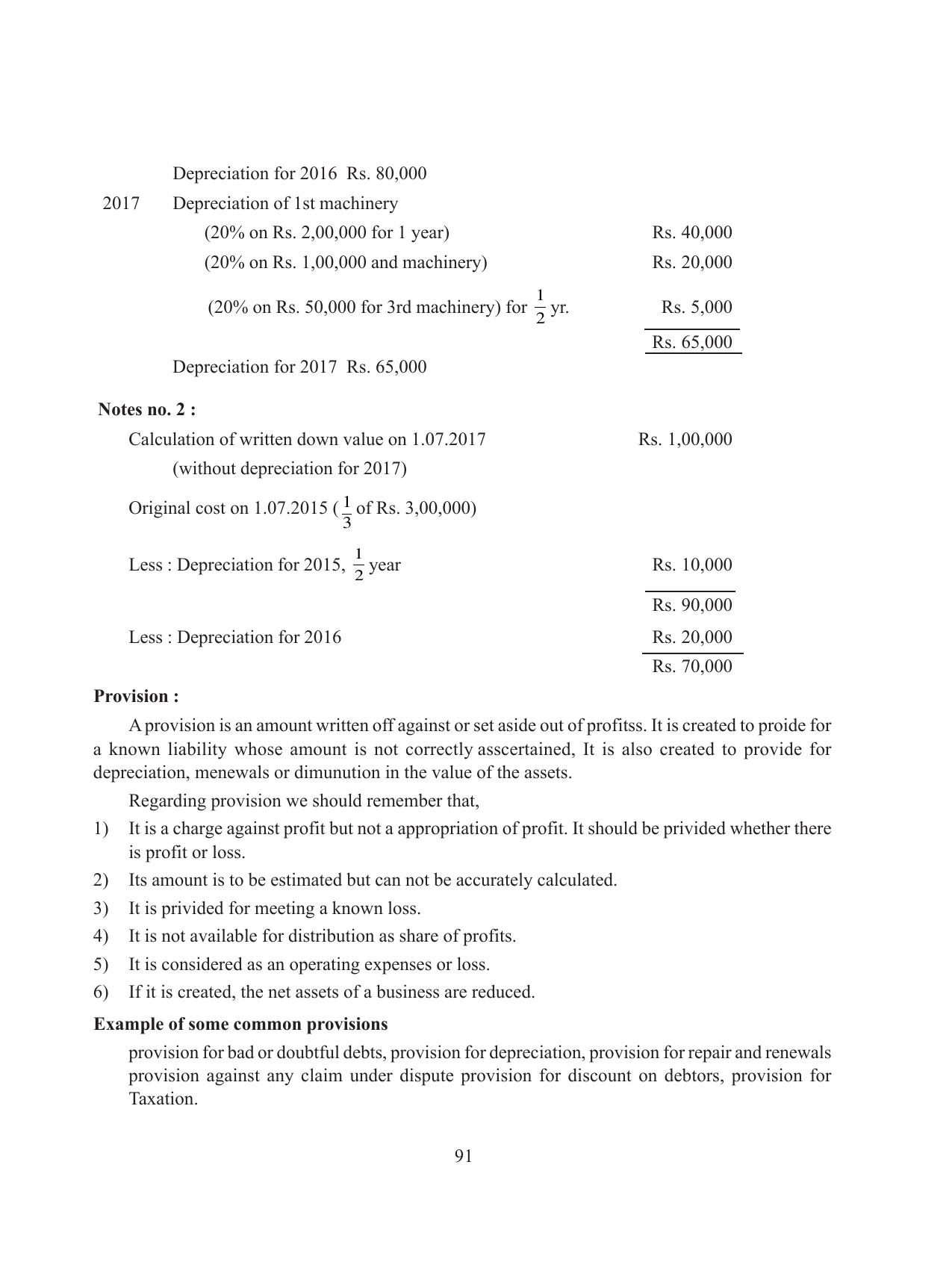 Tripura Board Class 11 Accountency Part-I & II English Version Workbooks - Page 95