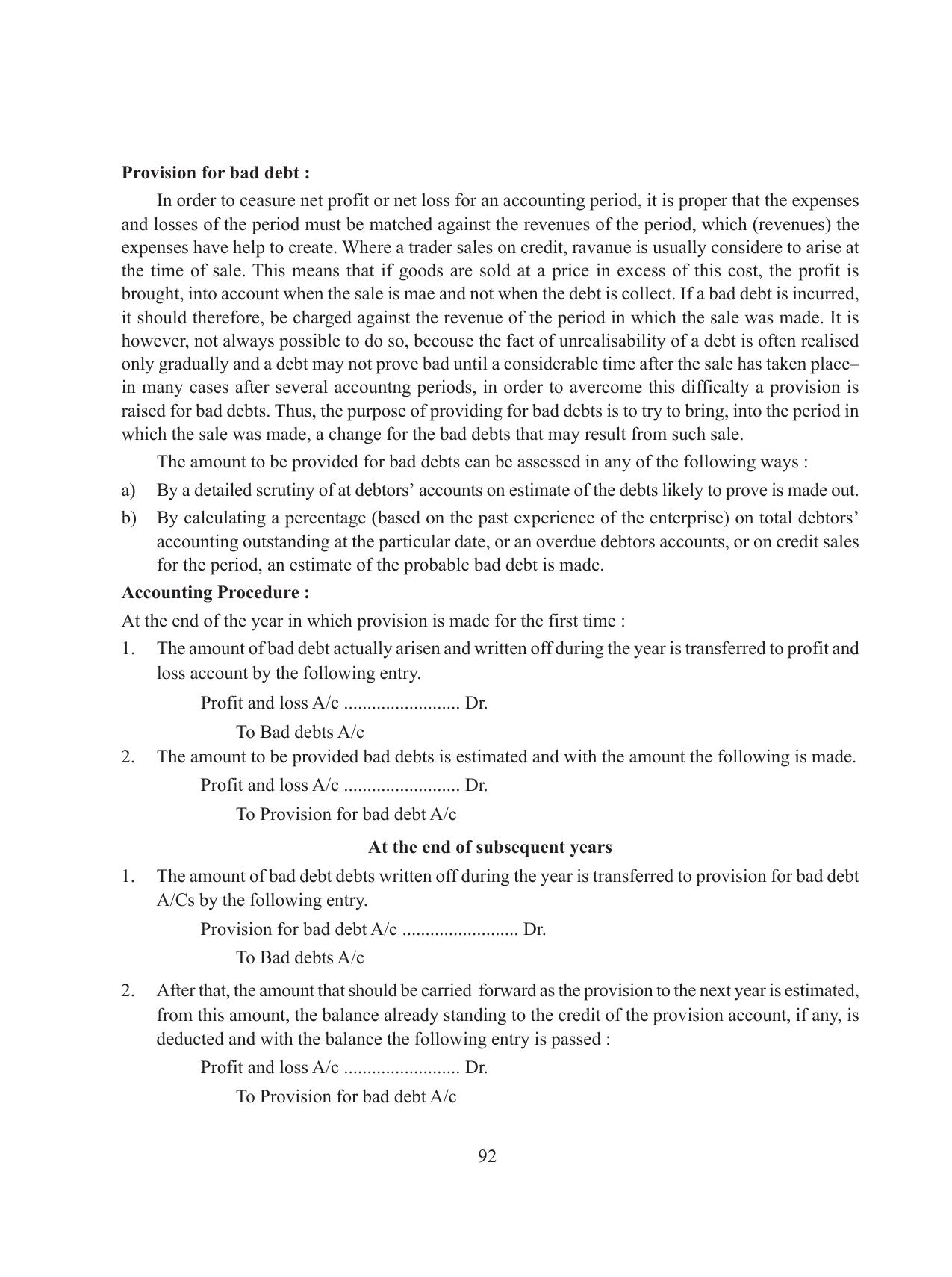 Tripura Board Class 11 Accountency Part-I & II English Version Workbooks - Page 96