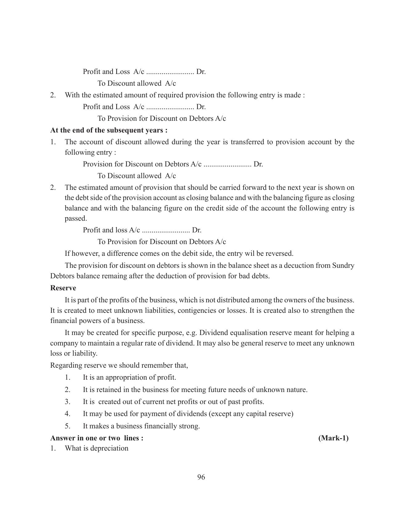 Tripura Board Class 11 Accountency Part-I & II English Version Workbooks - Page 100