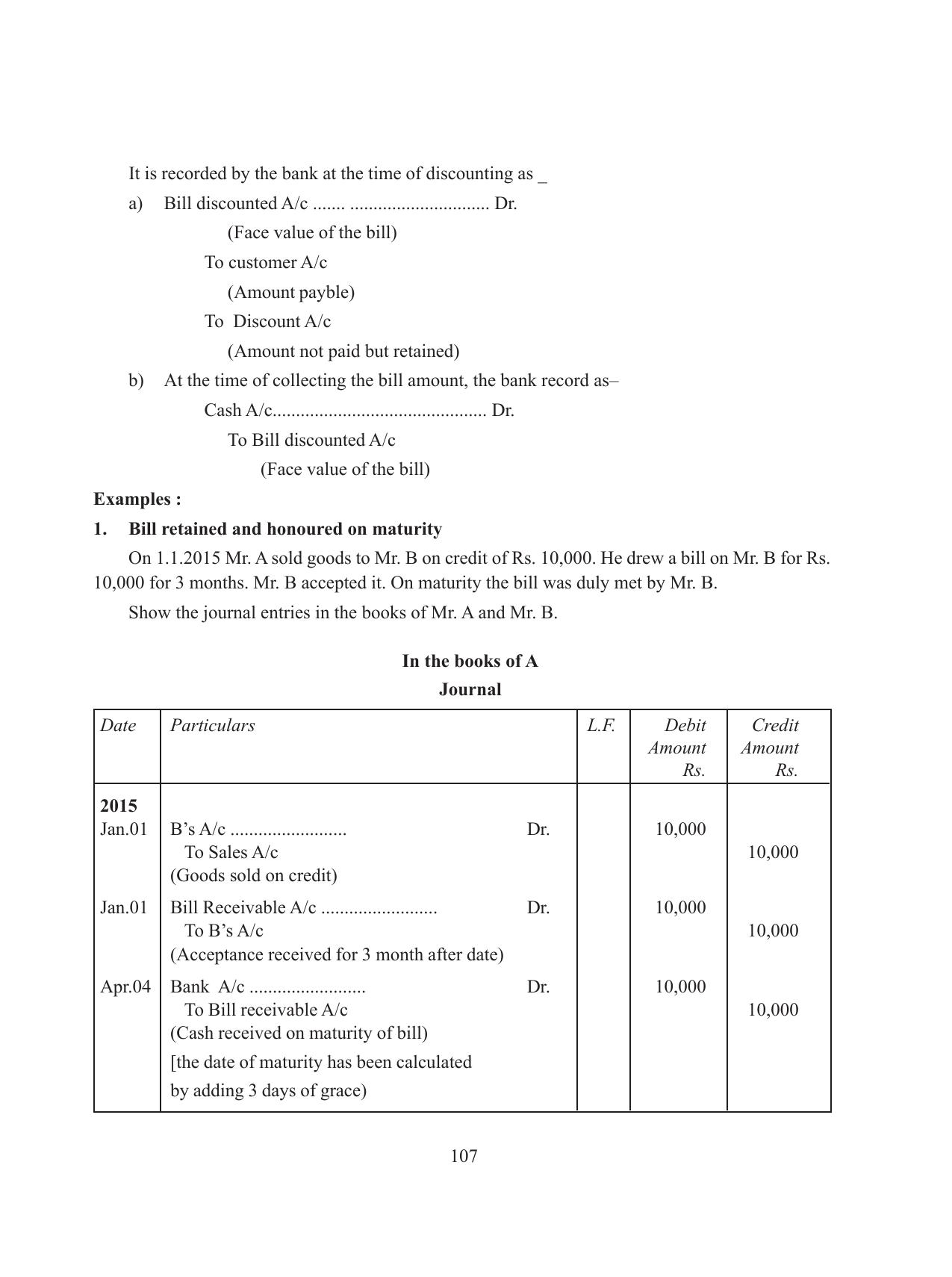 Tripura Board Class 11 Accountency Part-I & II English Version Workbooks - Page 111
