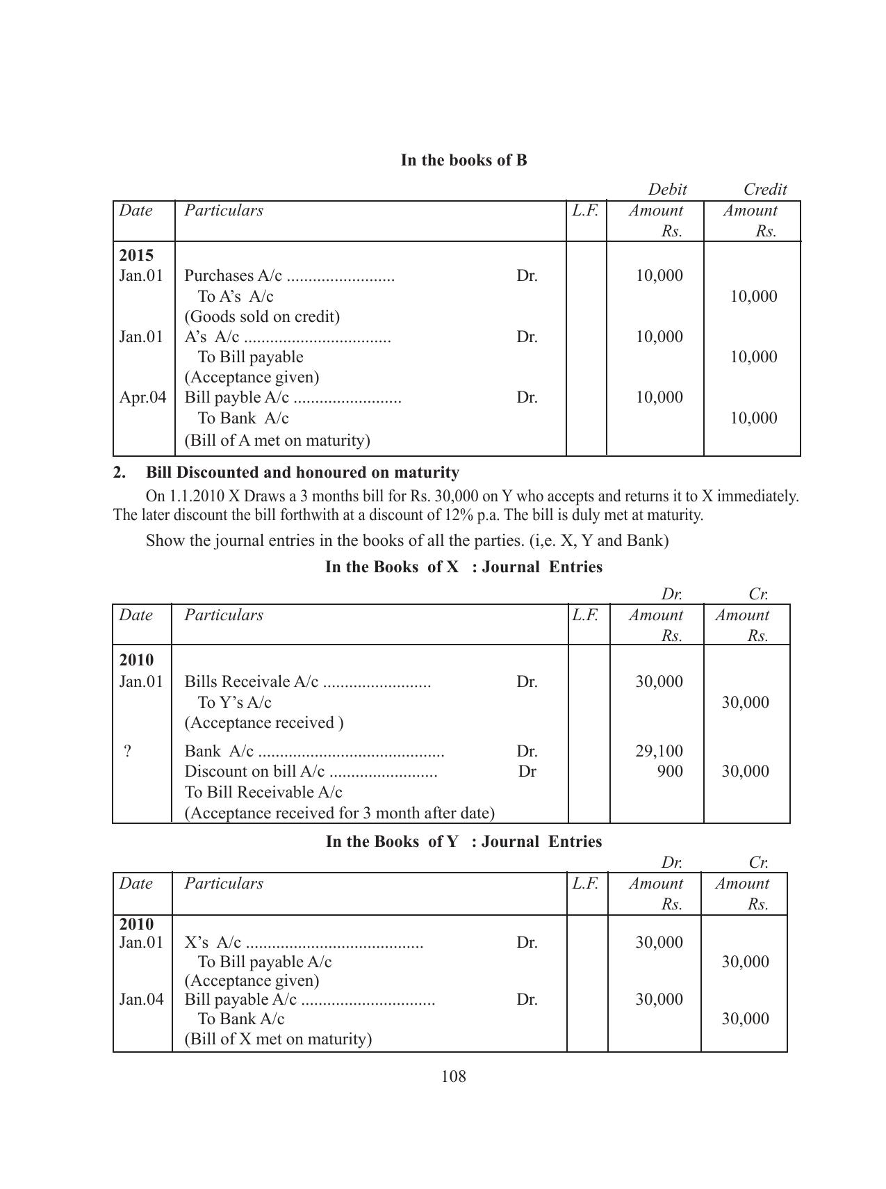 Tripura Board Class 11 Accountency Part-I & II English Version Workbooks - Page 112