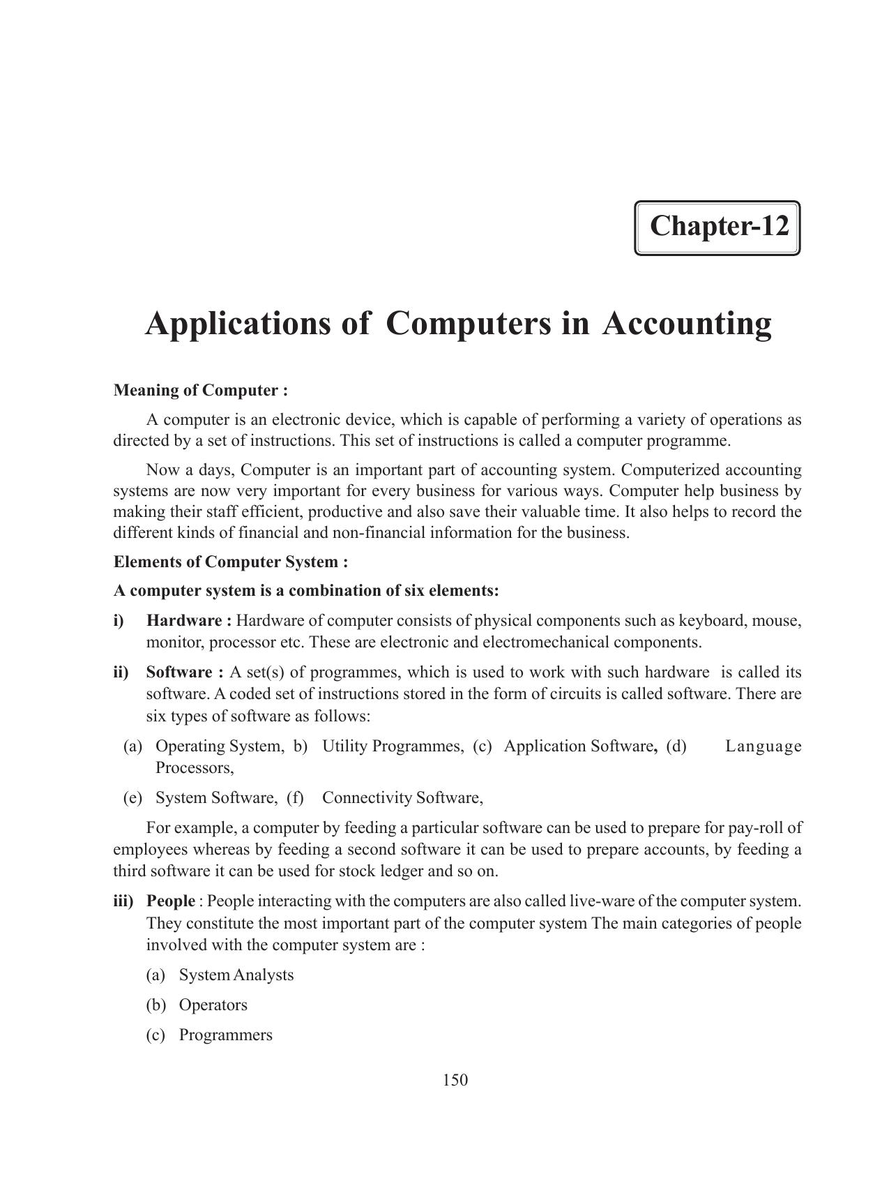 Tripura Board Class 11 Accountency Part-I & II English Version Workbooks - Page 154