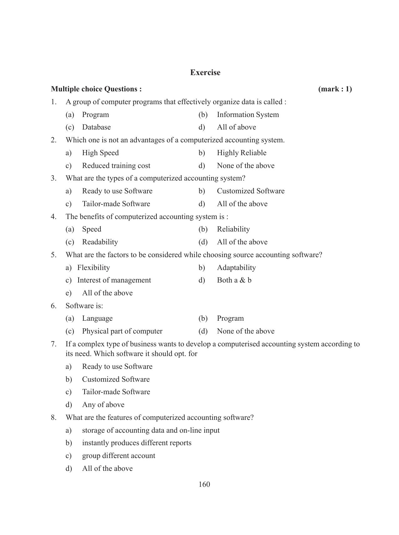 Tripura Board Class 11 Accountency Part-I & II English Version Workbooks - Page 164