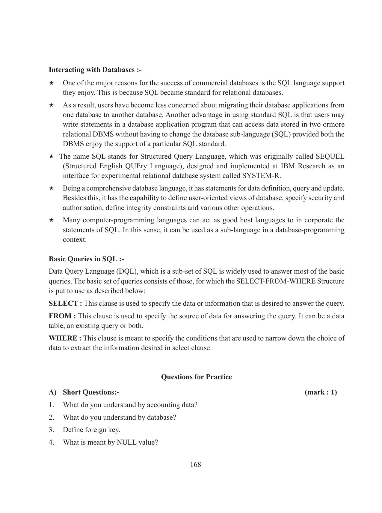 Tripura Board Class 11 Accountency Part-I & II English Version Workbooks - Page 172