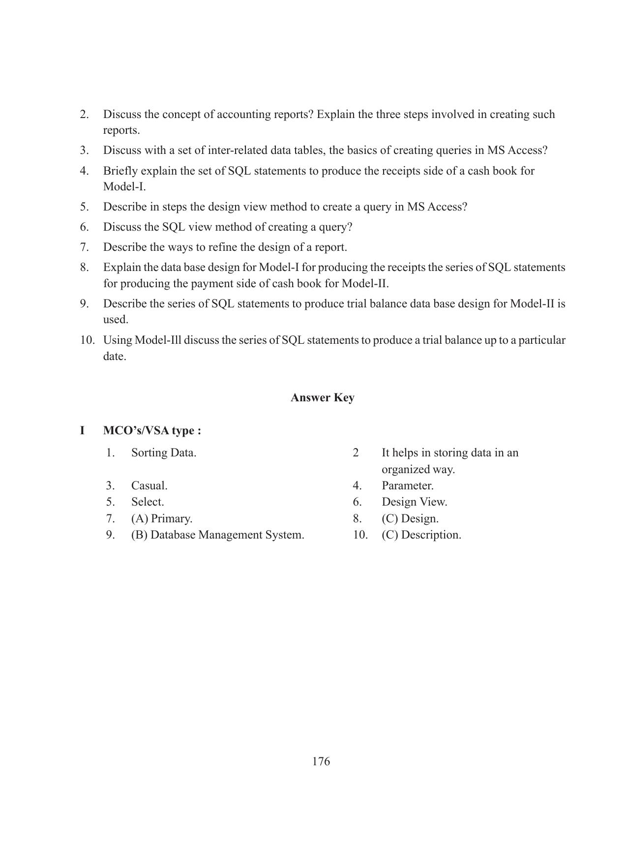 Tripura Board Class 11 Accountency Part-I & II English Version Workbooks - Page 180