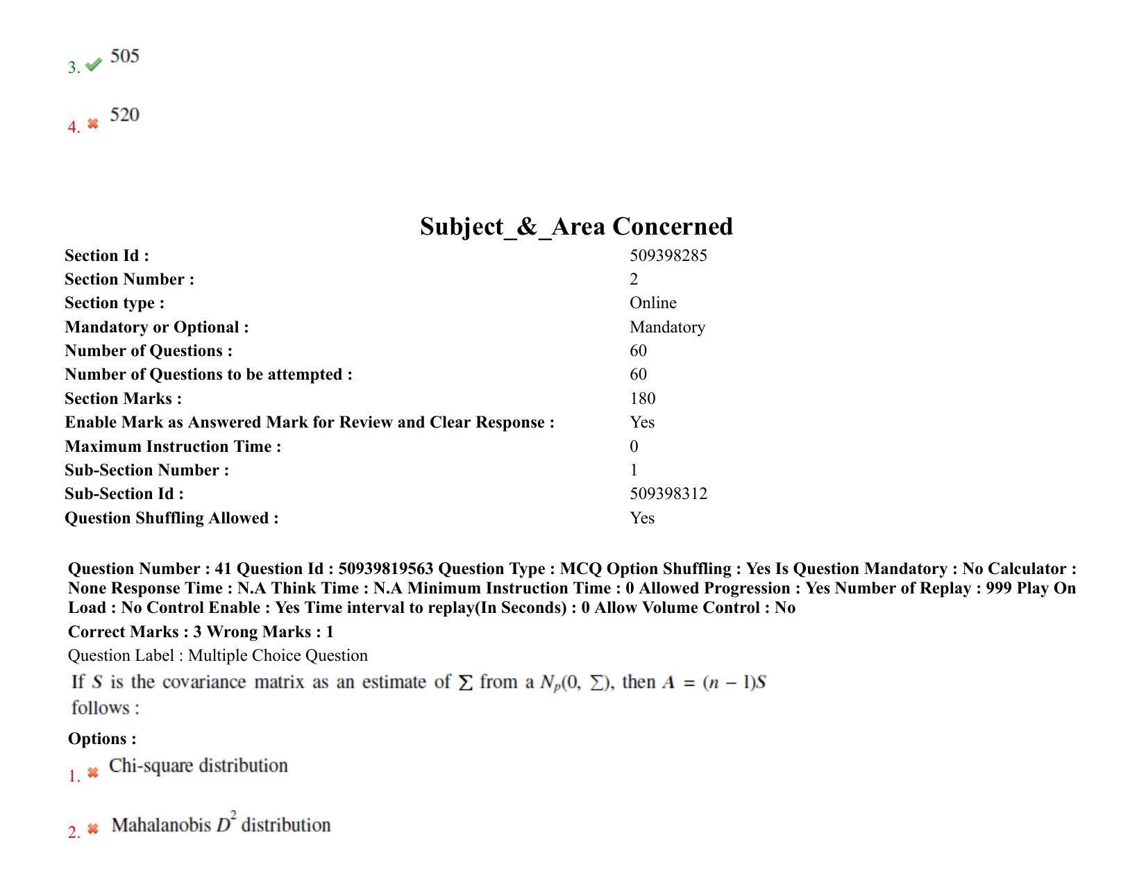 BHU RET Agricultural Statistics 2021 Question Paper  - Page 35