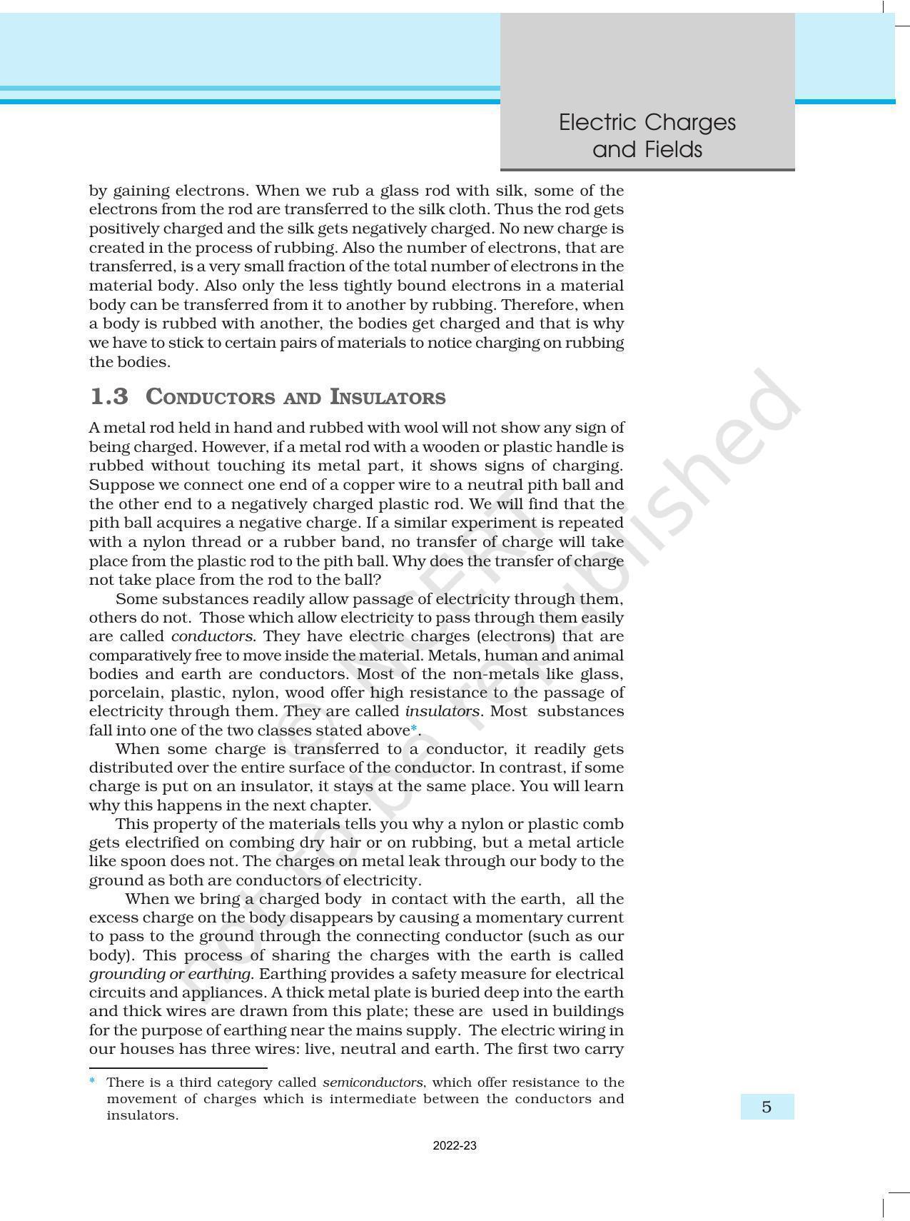 NCERT Book for Class 12 Physics Chapter 1 Electric Charges and Fields - Page 5
