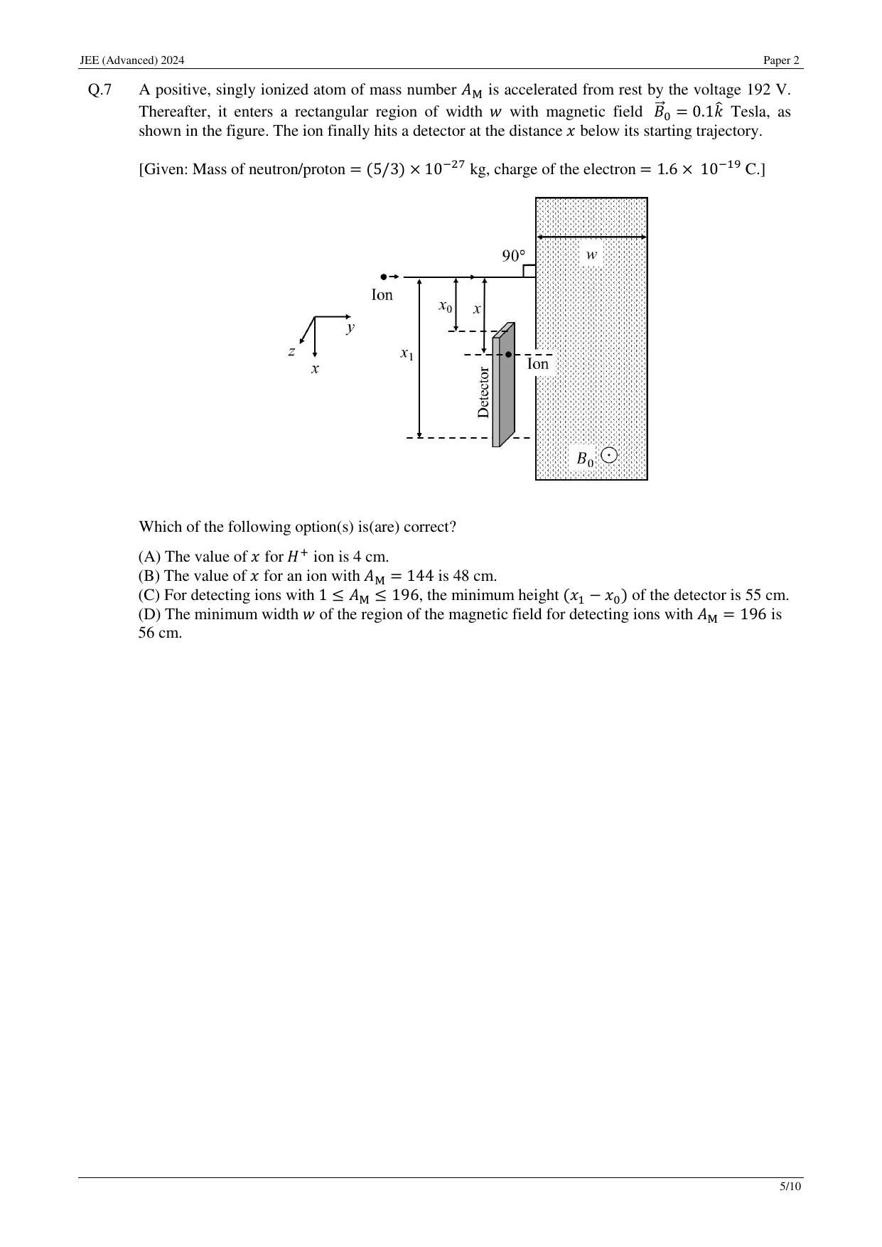 JEE (Advanced) 2024 Paper II - Mathematics Question Paper - Page 13