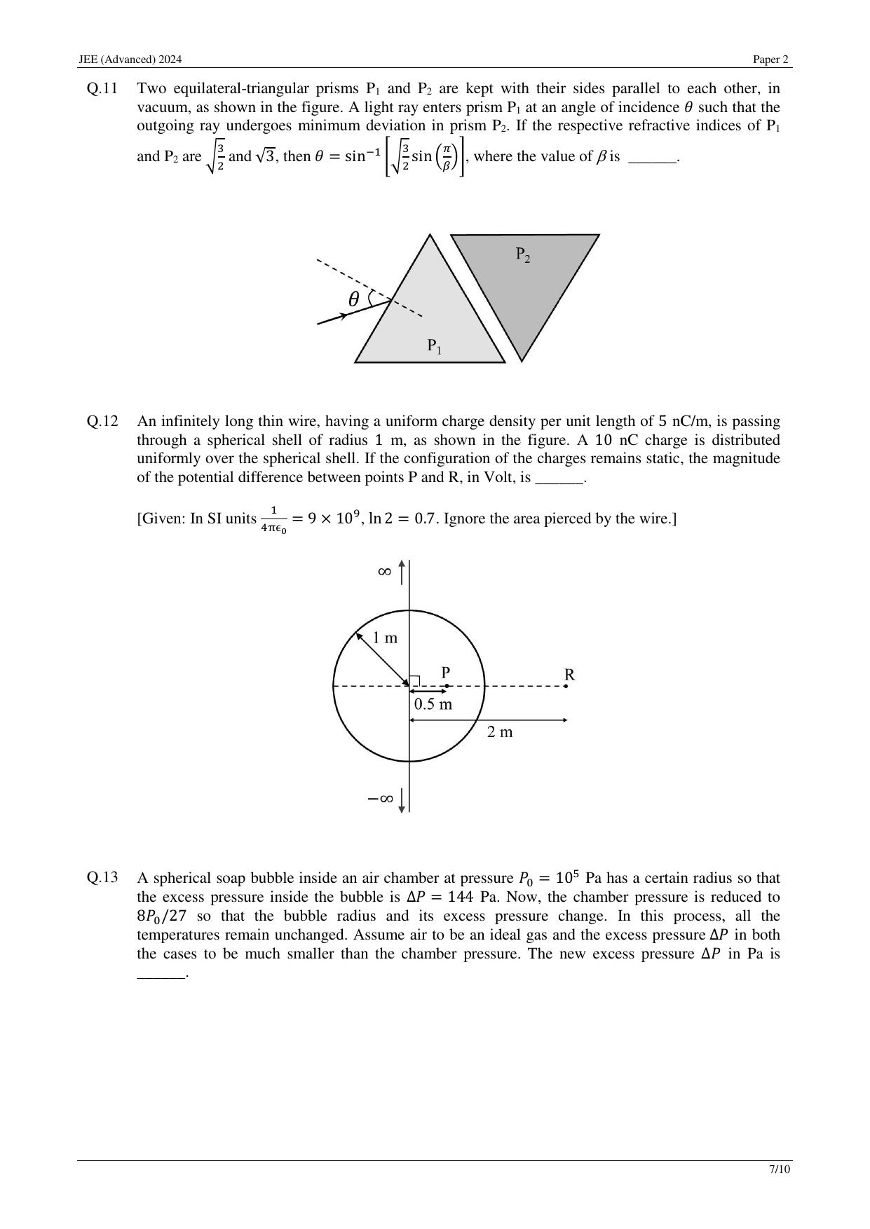 JEE (Advanced) 2024 Paper II - Mathematics Question Paper - Page 15