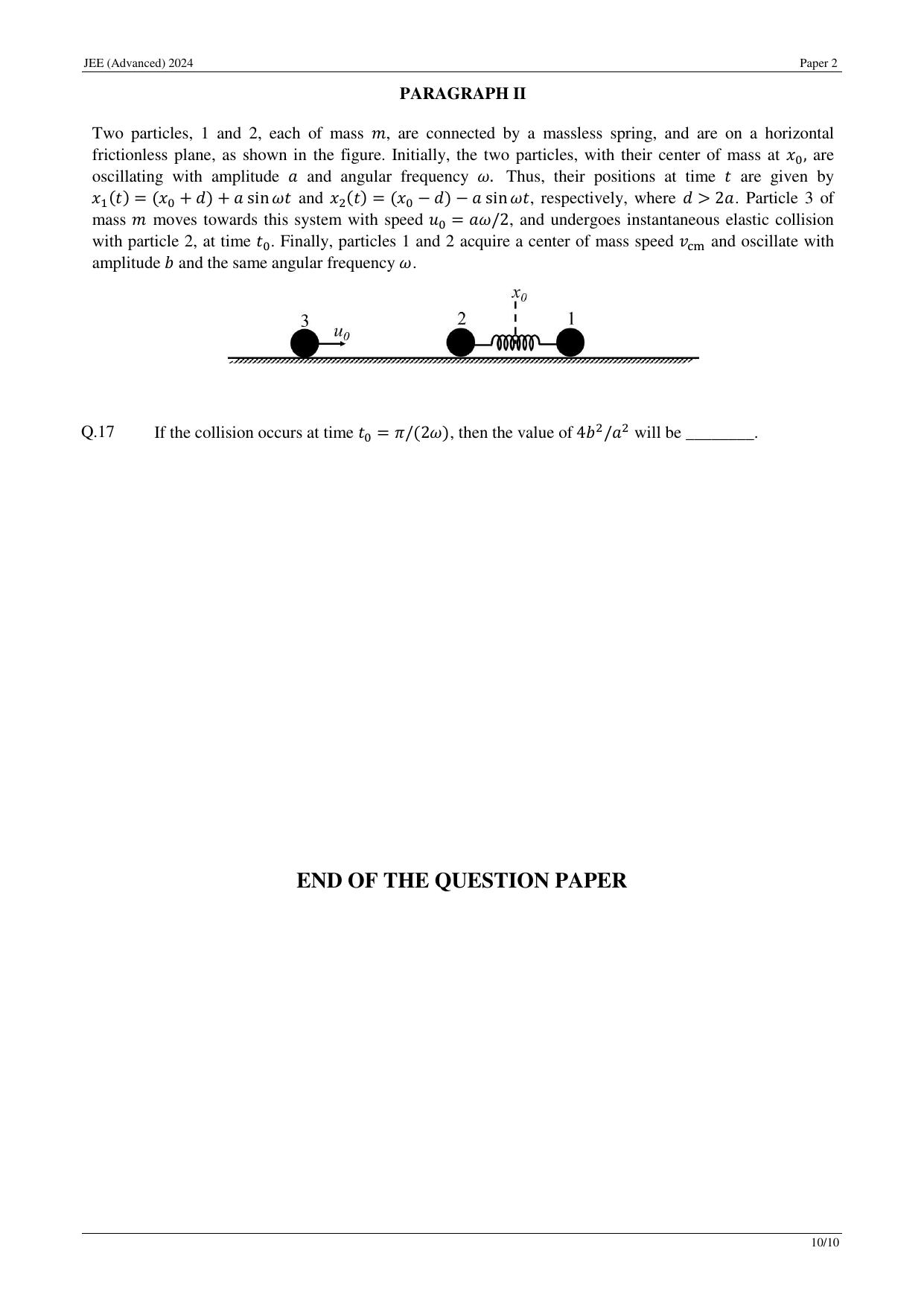 JEE (Advanced) 2024 Paper II - Mathematics Question Paper - Page 18