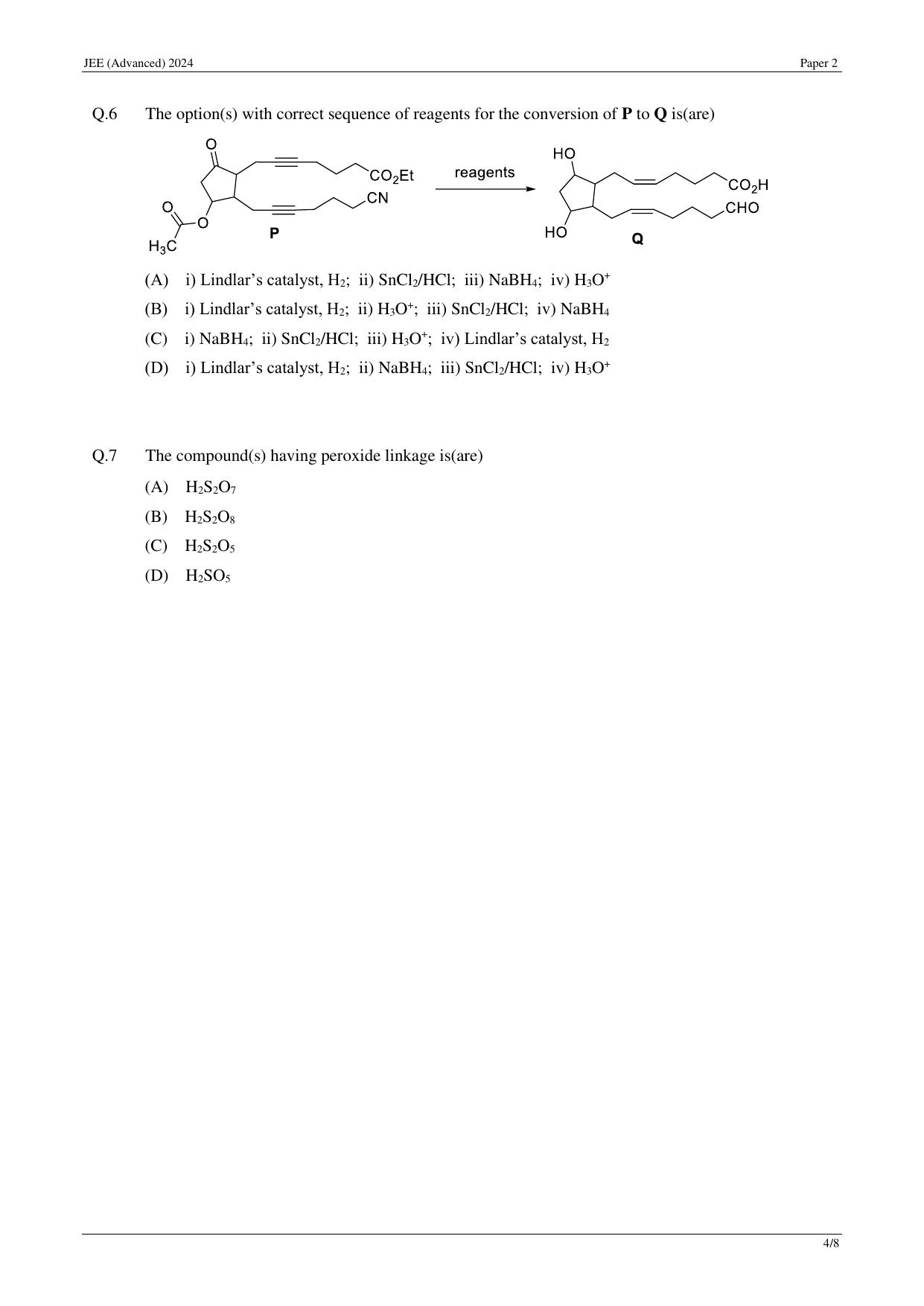JEE (Advanced) 2024 Paper II - Mathematics Question Paper - Page 22