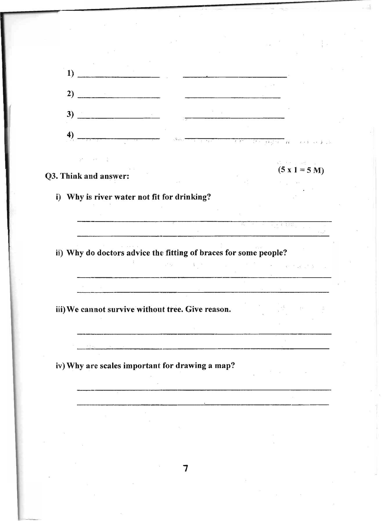 Worksheet for Class 4 Environmental Studies Assignment 15 - Page 7