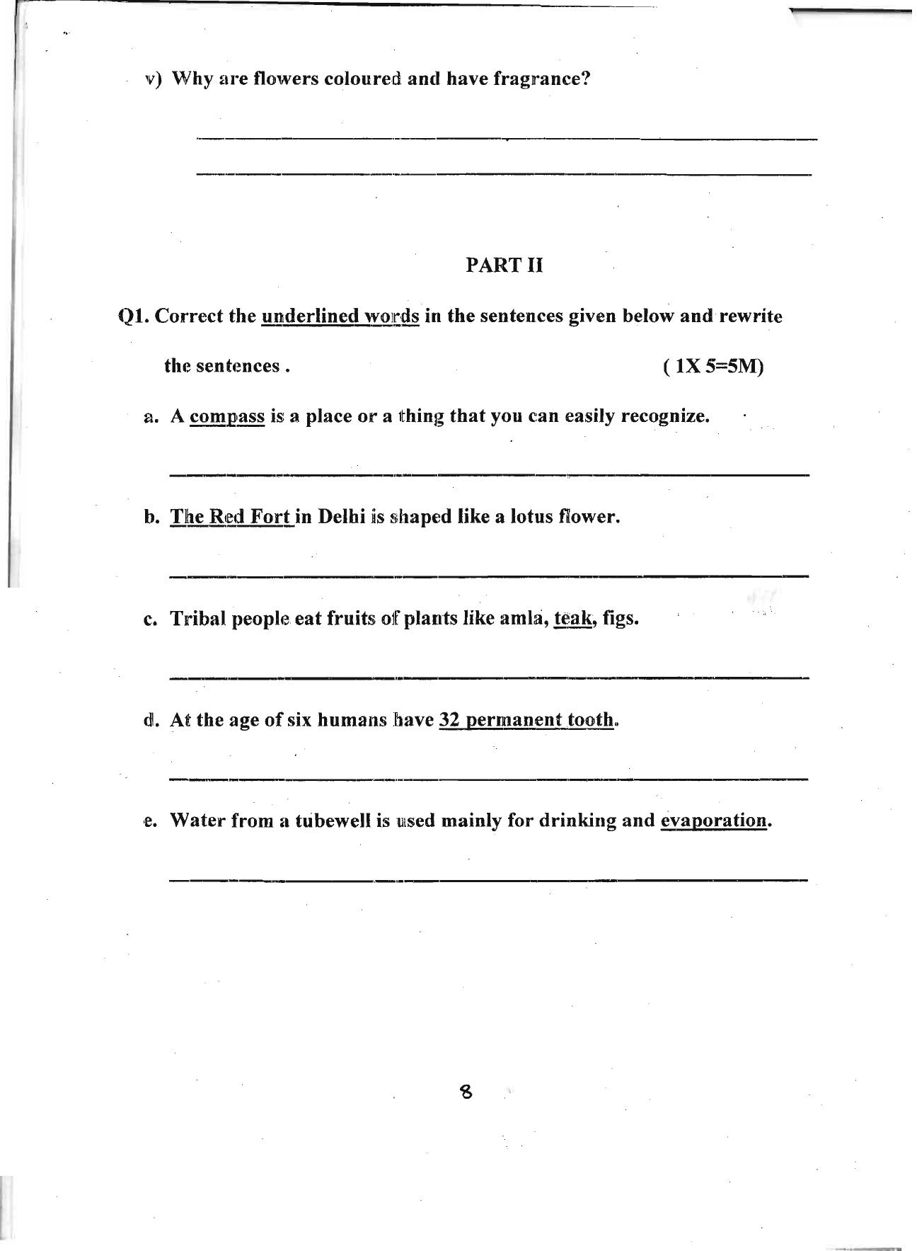 Worksheet for Class 4 Environmental Studies Assignment 15 - Page 8