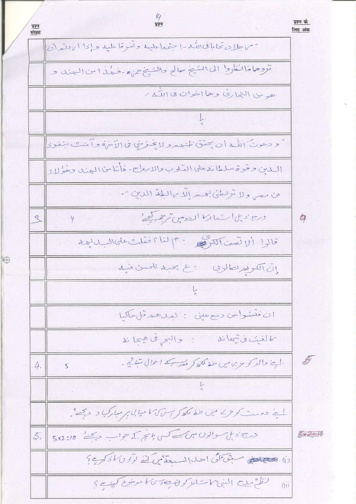 Bihar Board (BSEB) Class XII: 113/213/313/509-ARABIC 2025 Model Question Paper - Page 14