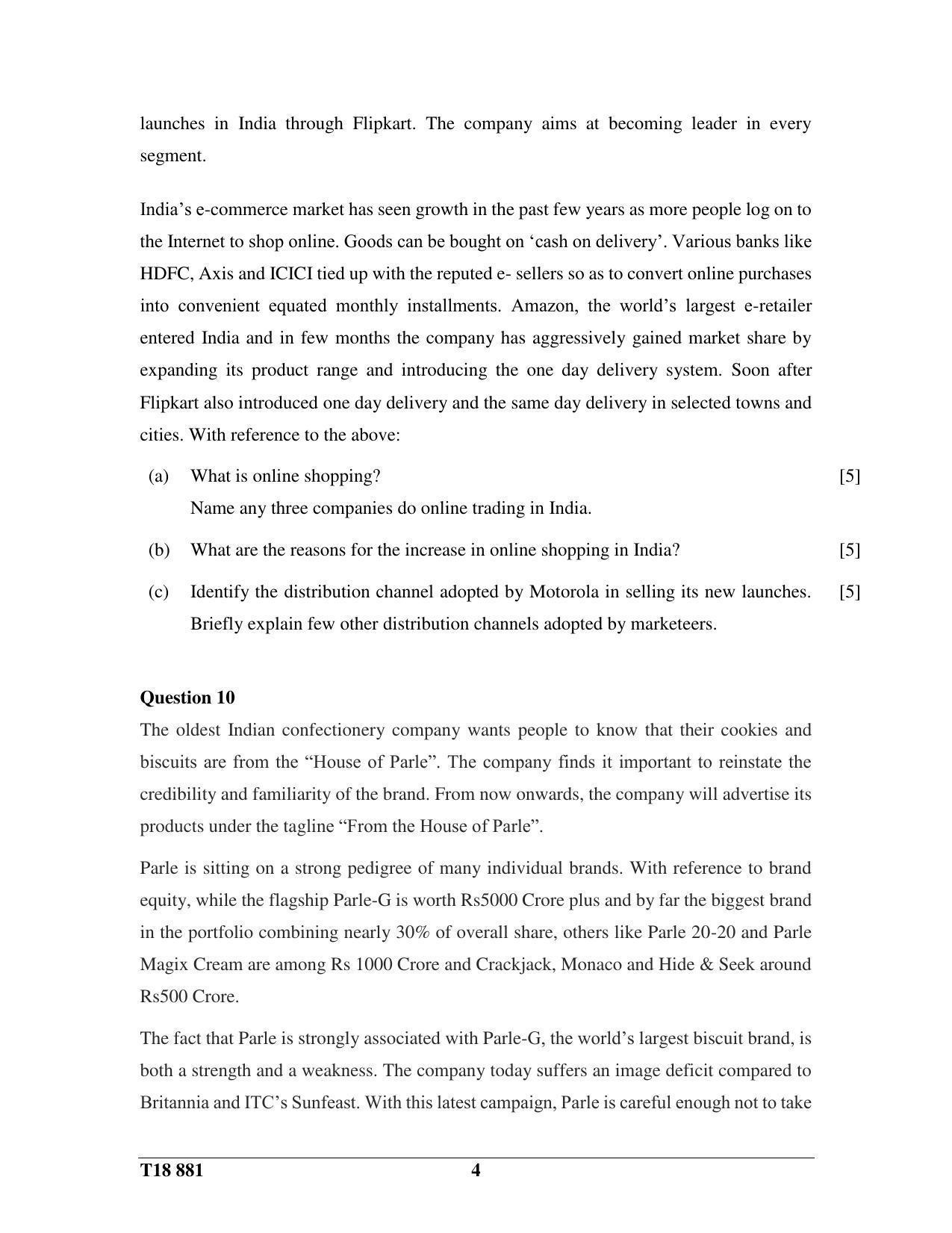 ISC Class 12 2018 Commercial Applications Question Paper - Page 4