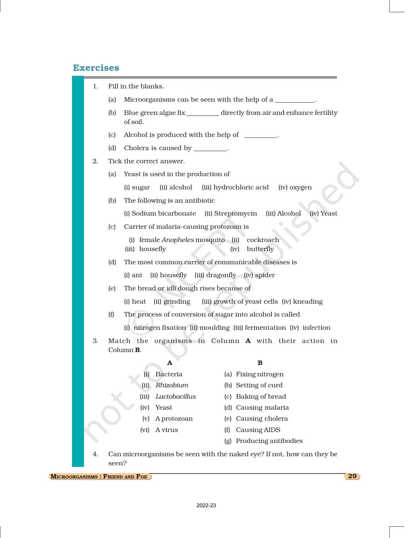 Ncert Book For Class 8 Science Chapter 2 Microorganisms
