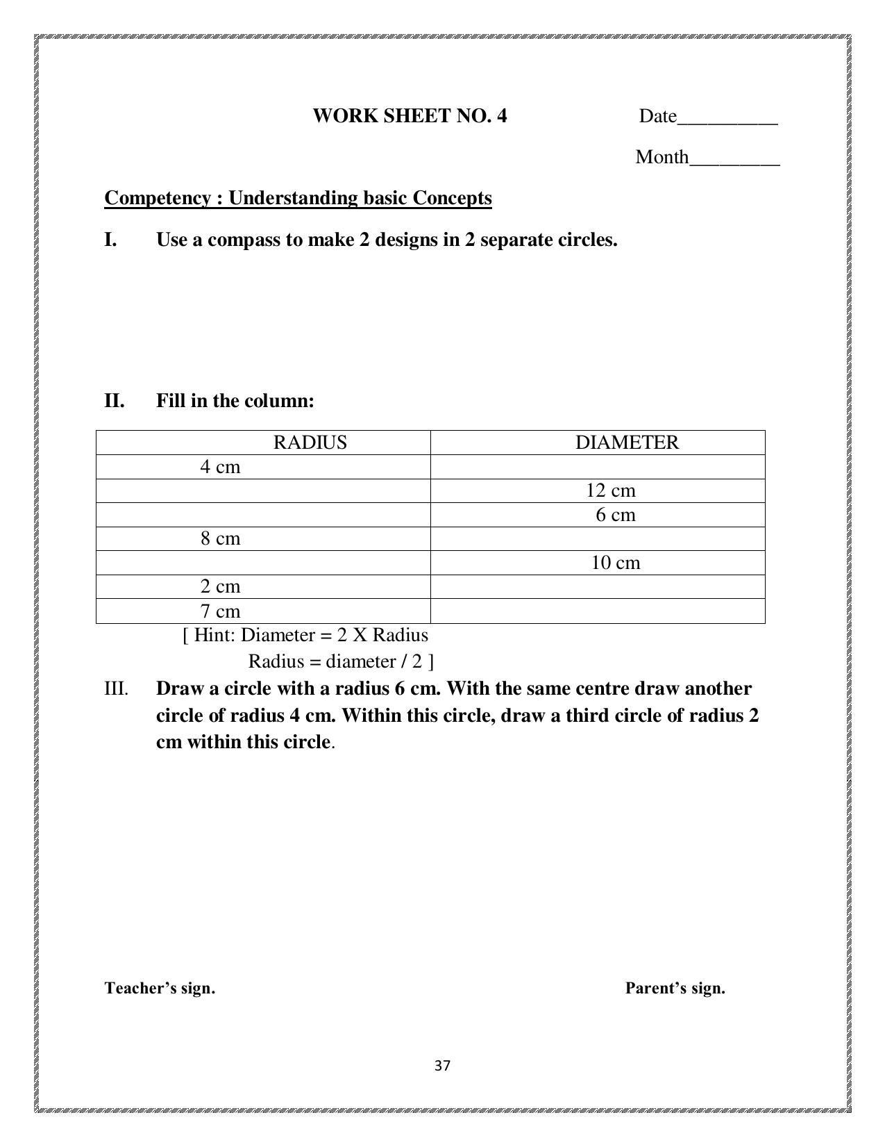 Worksheet for Class 4 Maths Carts and Wheels Assignment 4 - Page 1