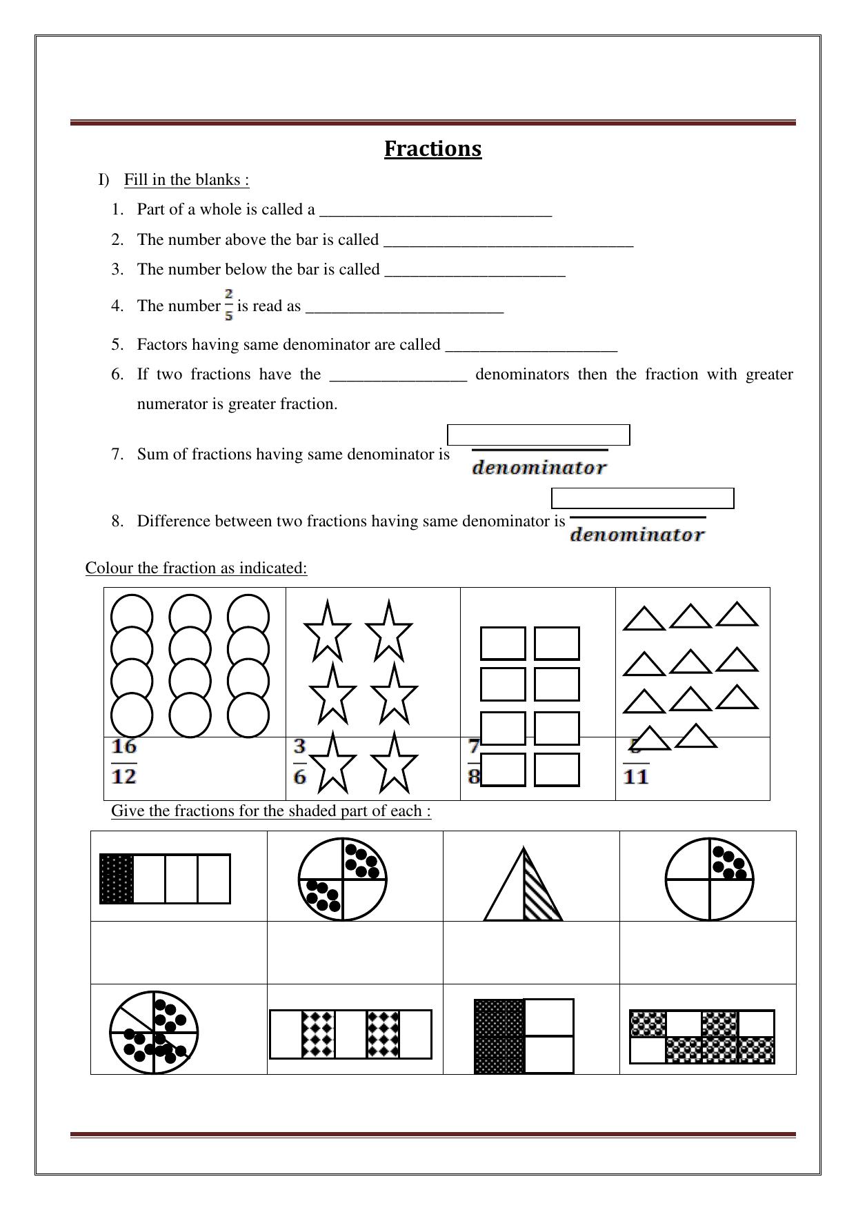 Worksheet for Class 4 Maths Assignment 13 - Page 35