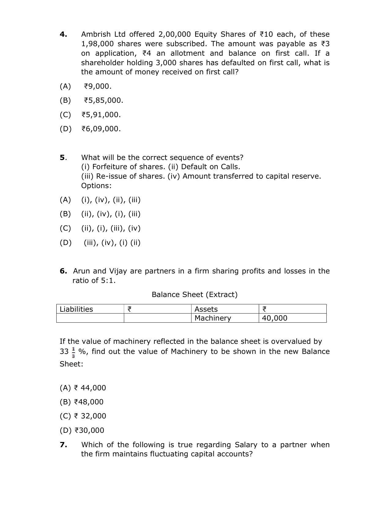CBSE Class 12th Accountancy Sample Paper 2021-22 - Page 3