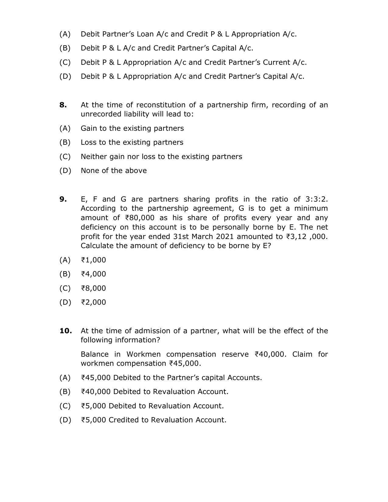 CBSE Class 12th Accountancy Sample Paper 2021-22 - Page 4