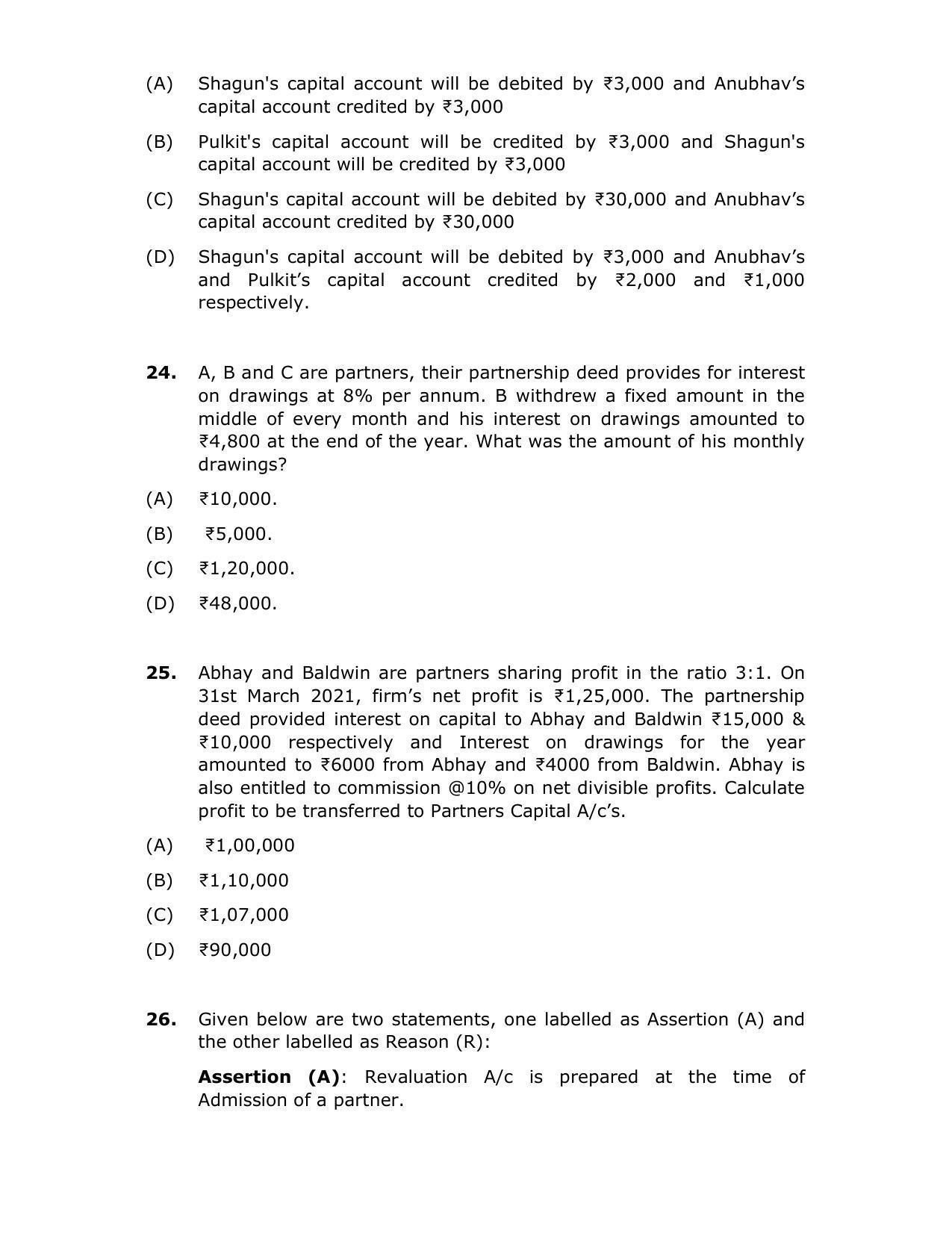 CBSE Class 12th Accountancy Sample Paper 2021-22 - Page 9