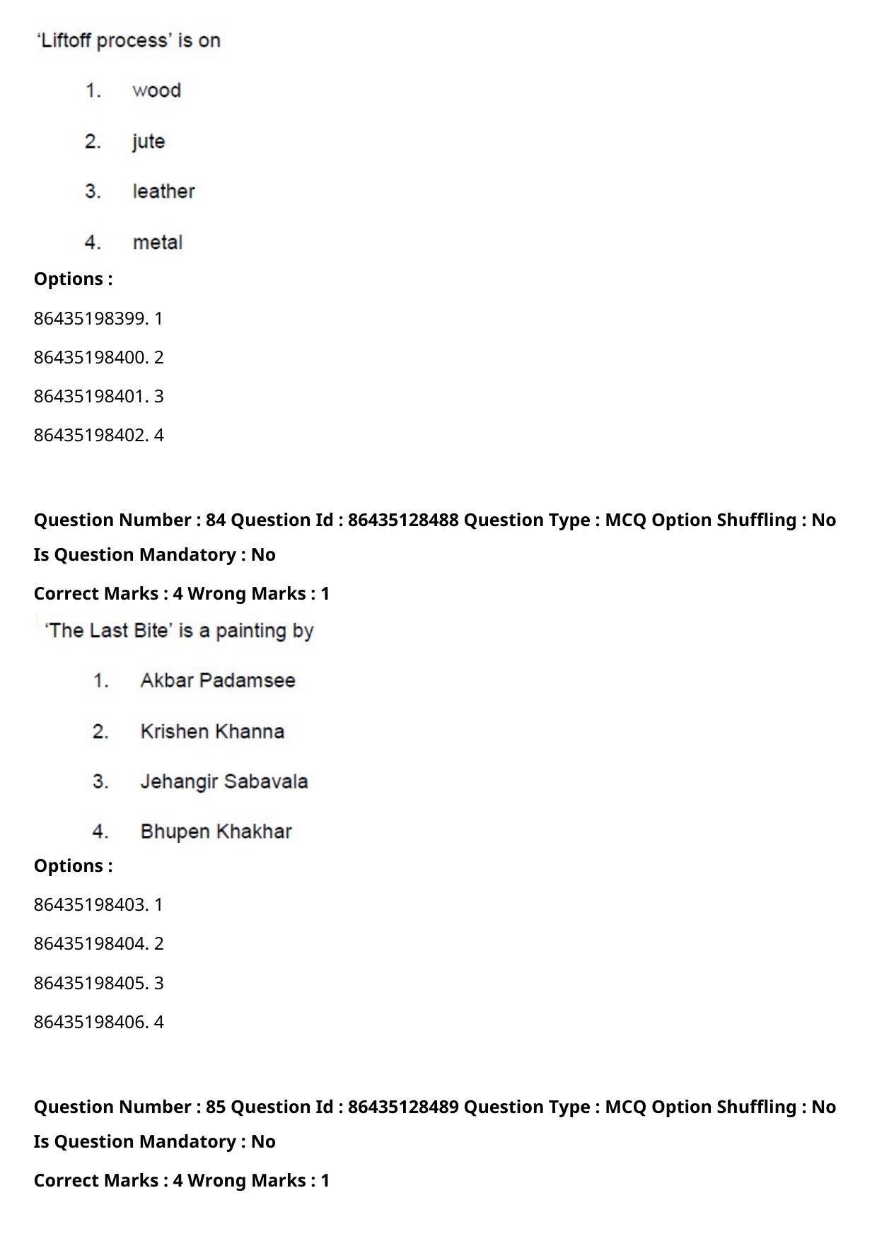 CUET PG 2021 PGQP39 Question Paper - Page 44