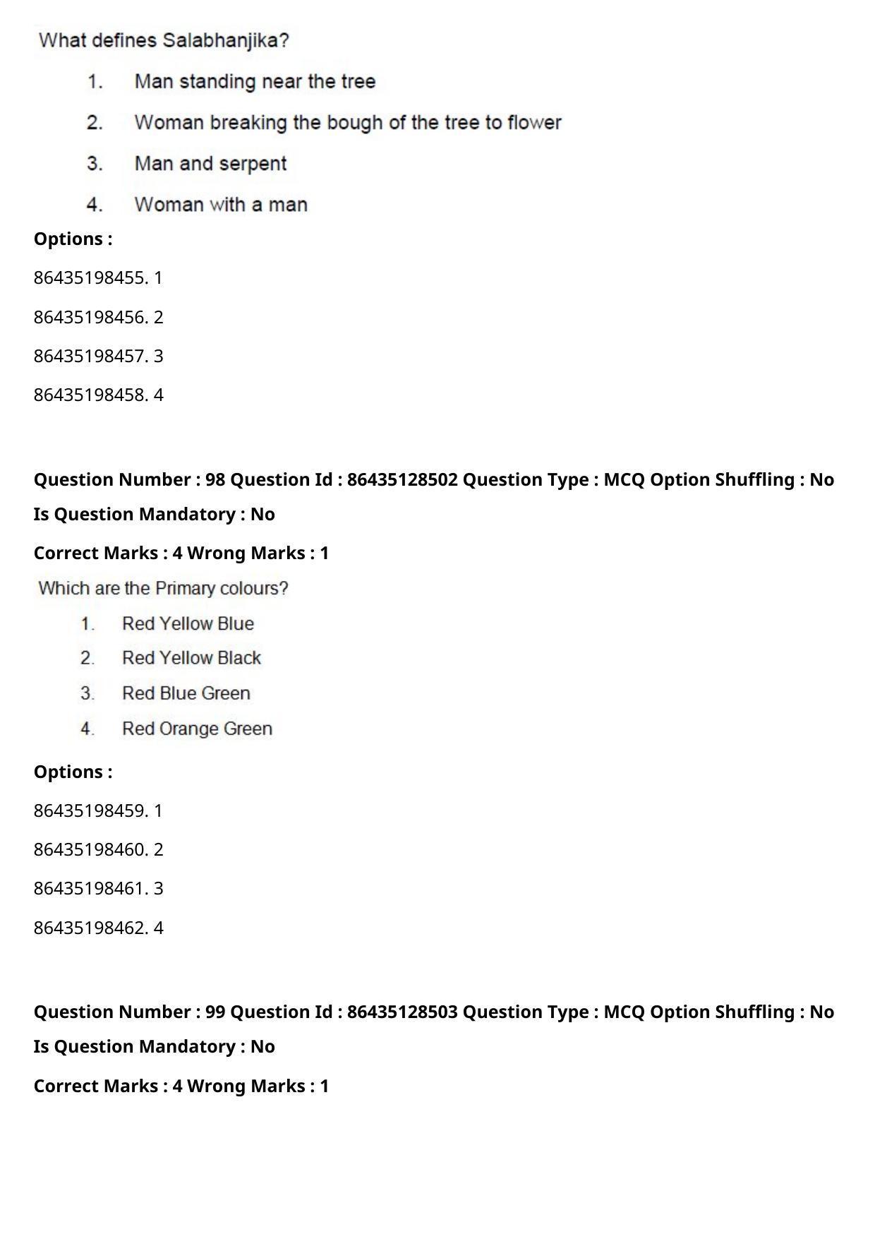 CUET PG 2021 PGQP39 Question Paper - Page 51