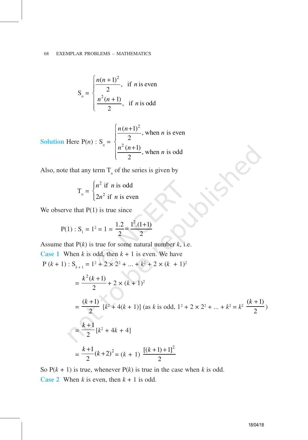 NCERT Exemplar Book for Class 11 Maths: Chapter 4 Principle of Mathematical Induction - Page 8