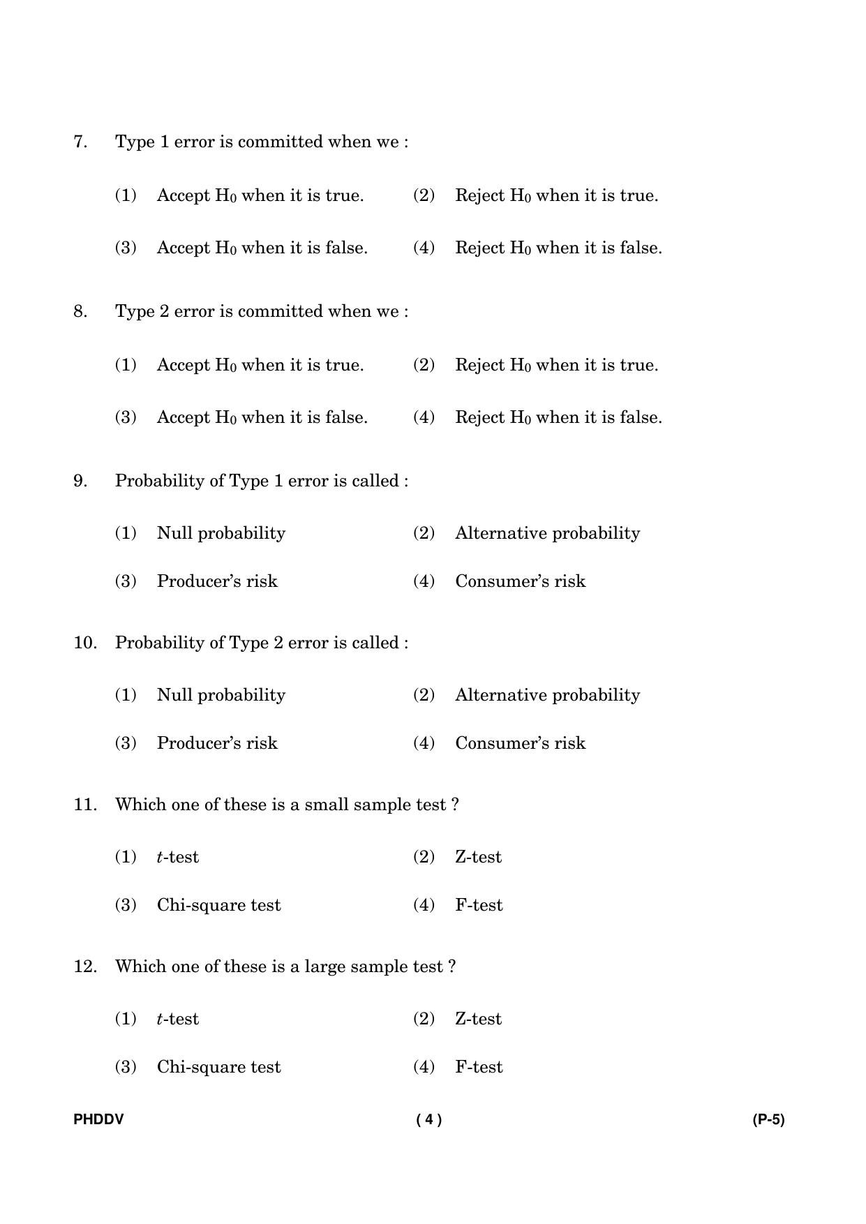 IGNOU PhD Entrance Test Ph. D. (Development Studies) Entrance Test, July, 2023 Question Paper - Page 5