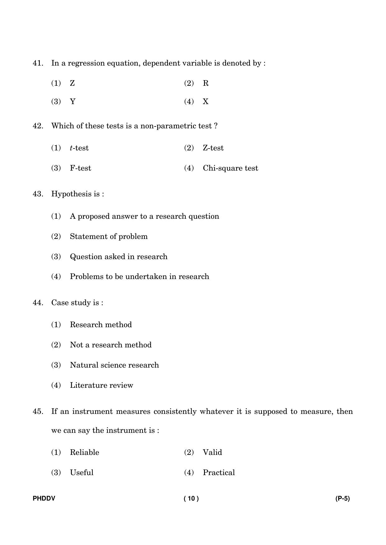 IGNOU PhD Entrance Test Ph. D. (Development Studies) Entrance Test, July, 2023 Question Paper - Page 11