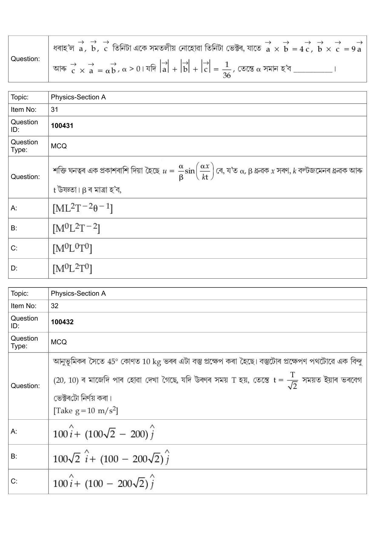 JEE Mains 2022: BTech Assamese (Shift 2) 27-07-2022 Question Paper - Page 14