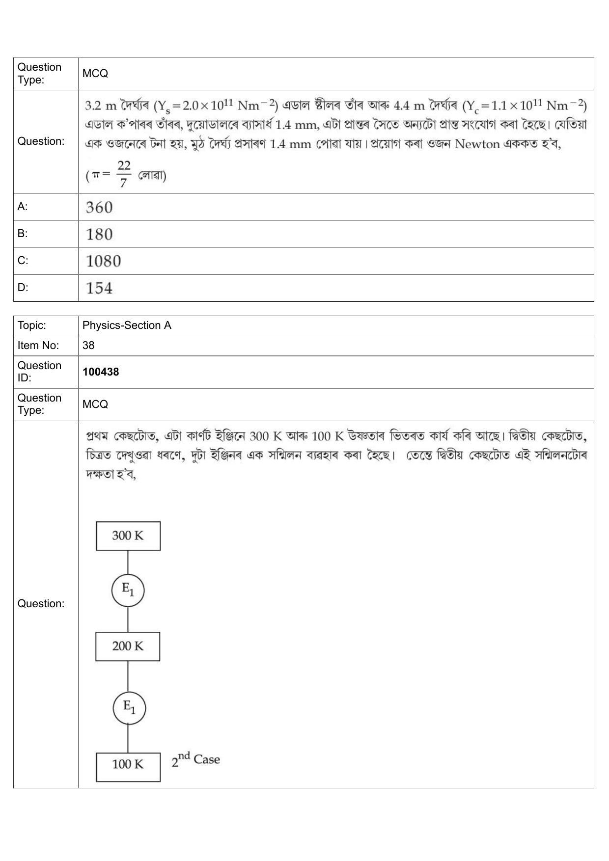 JEE Mains 2022: BTech Assamese (Shift 2) 27-07-2022 Question Paper - Page 17